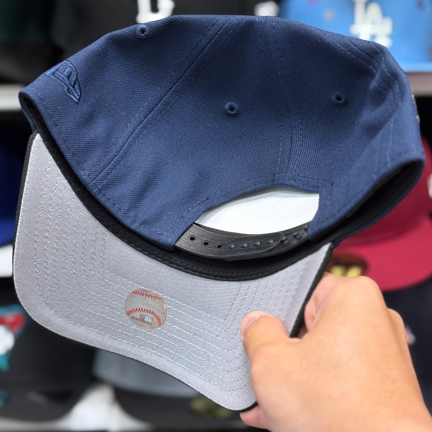 New Era Atlanta Braves 'Inagural Season' A-Frame 9FORTY Snapback Navy/Black