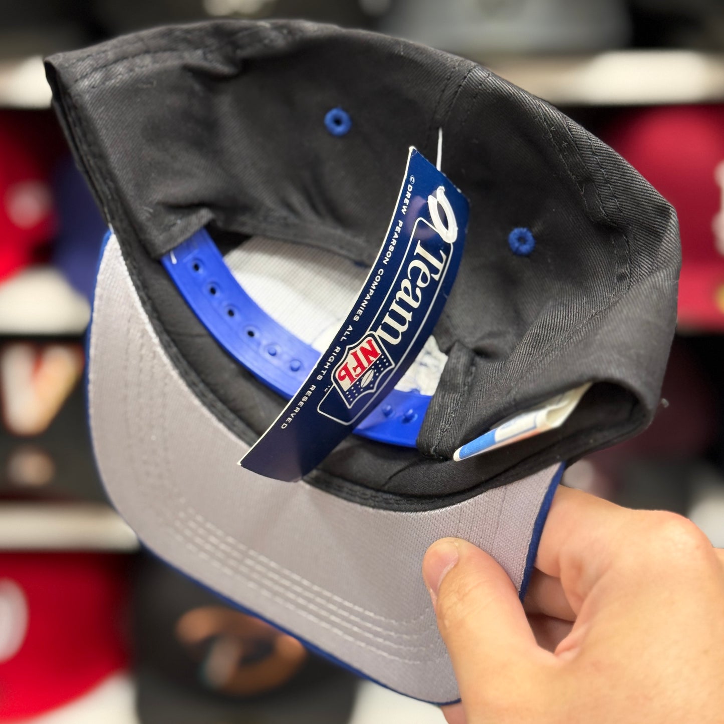 Youth Indianapolis Colts Black/Blue Snapback - Product Image