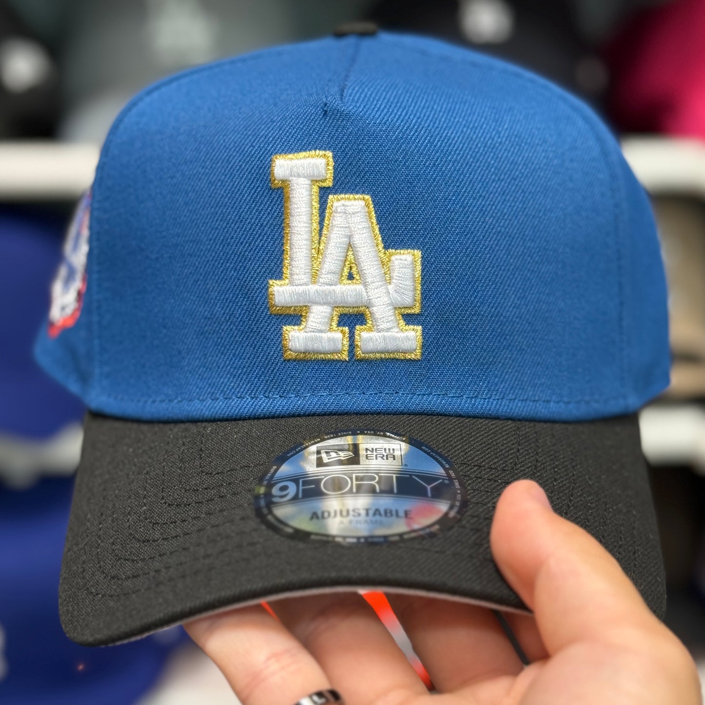 New Era Los Angeles Dodgers '1987 Olympics' A-Frame 9FORTY Snapback Blue/Black