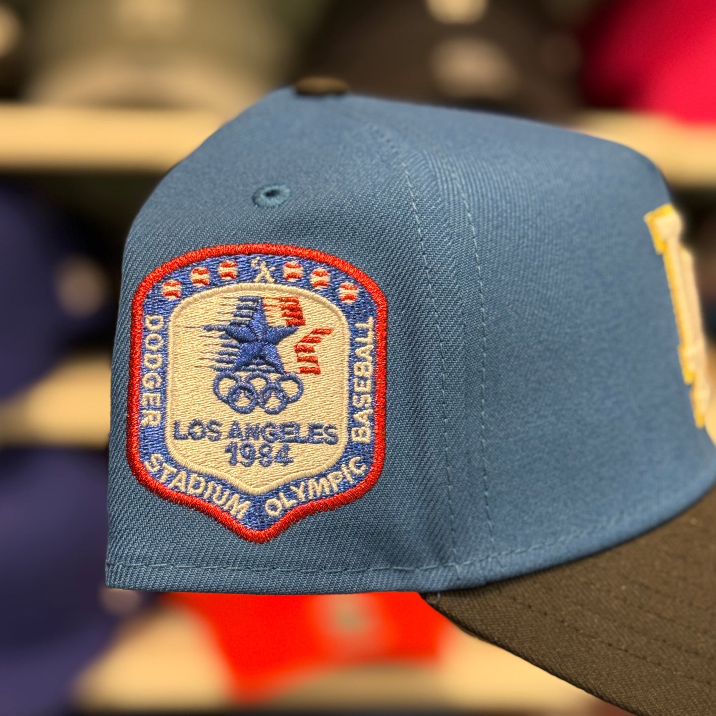 New Era Los Angeles Dodgers '1987 Olympics' A-Frame 9FORTY Snapback Blue/Black