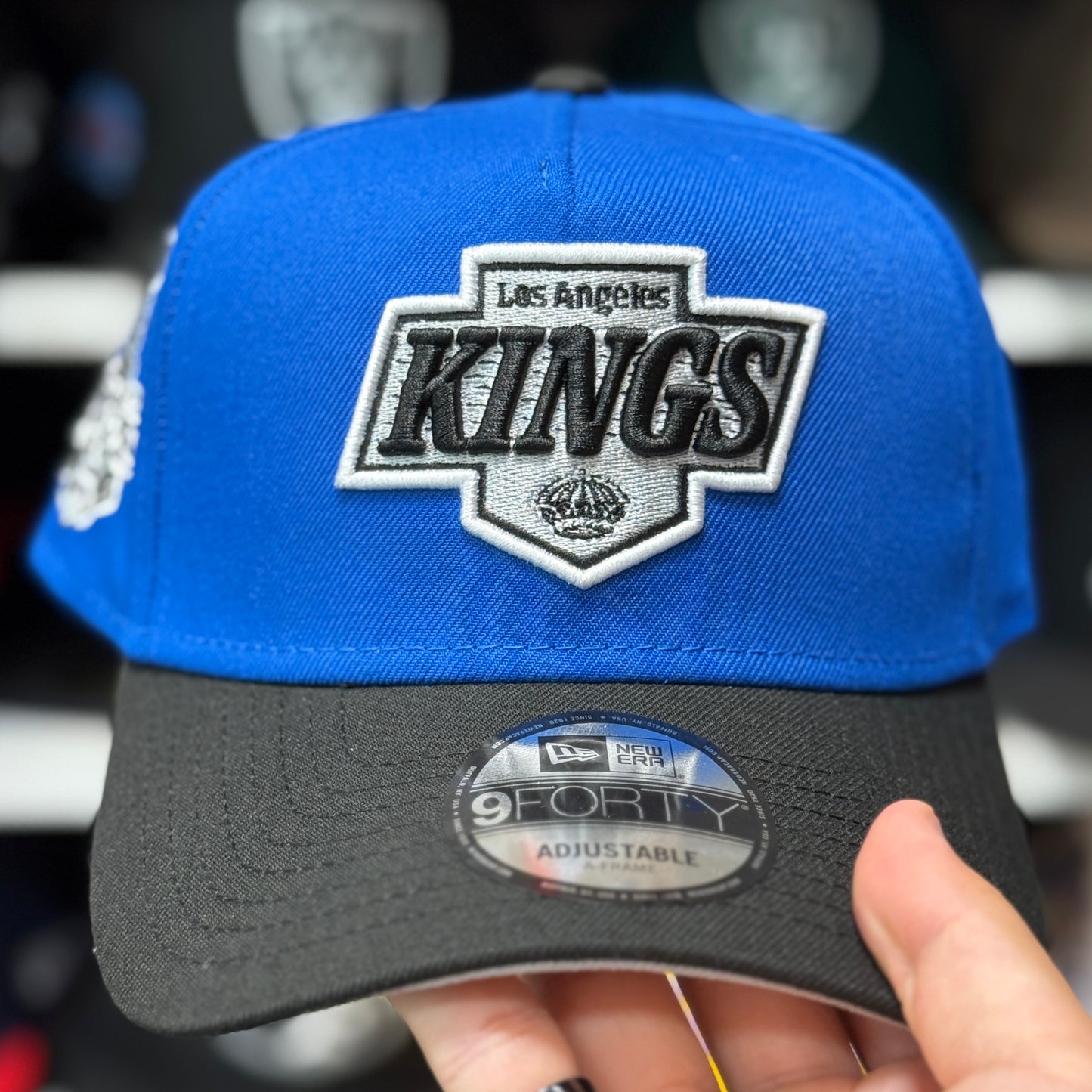 New Era Los Angeles Kings 'Stanley Cup Champions' A-Frame 9FORTY Snapback Blue/Black