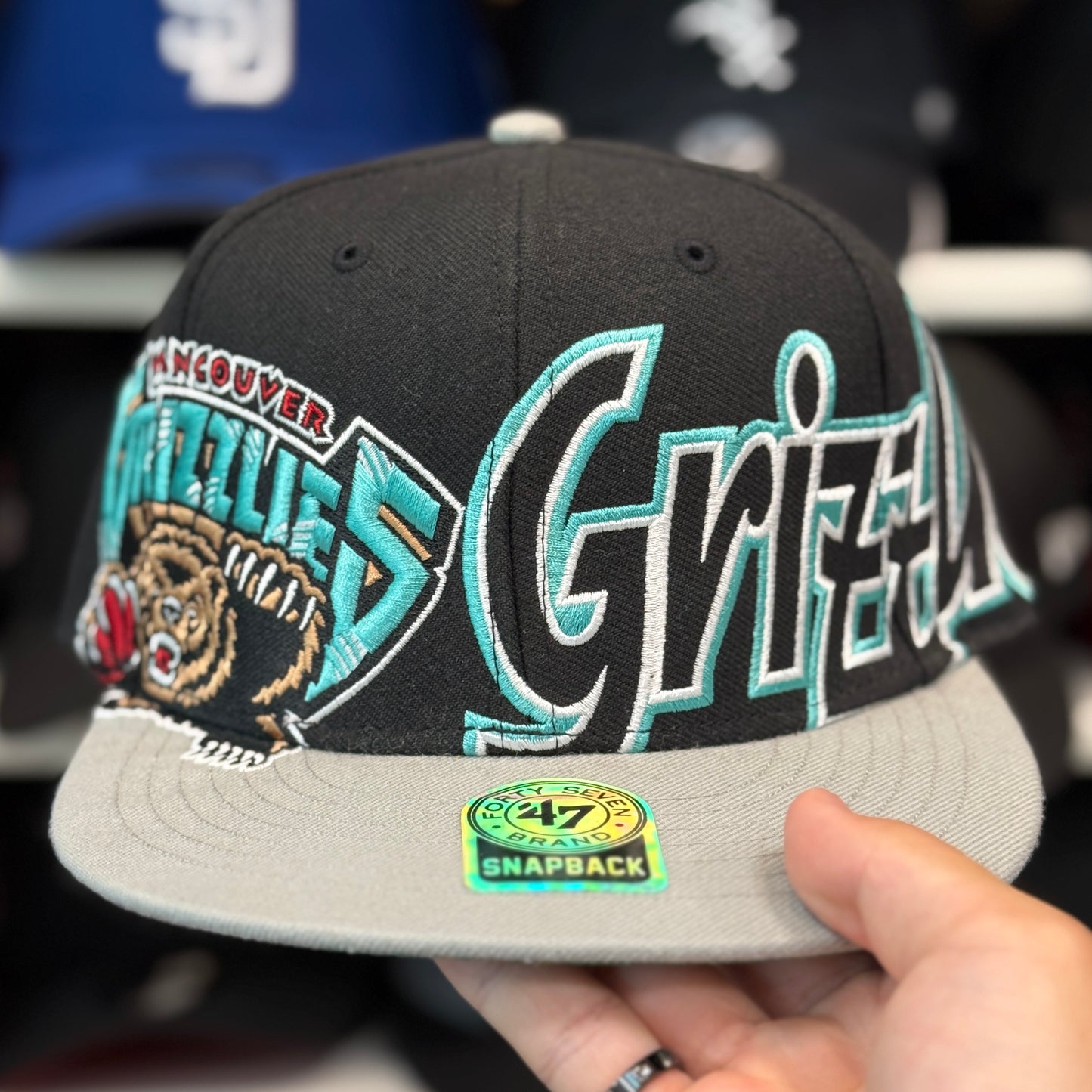 Vancouver 'Dual Logo' Snapback '47 Brand Black/Silver