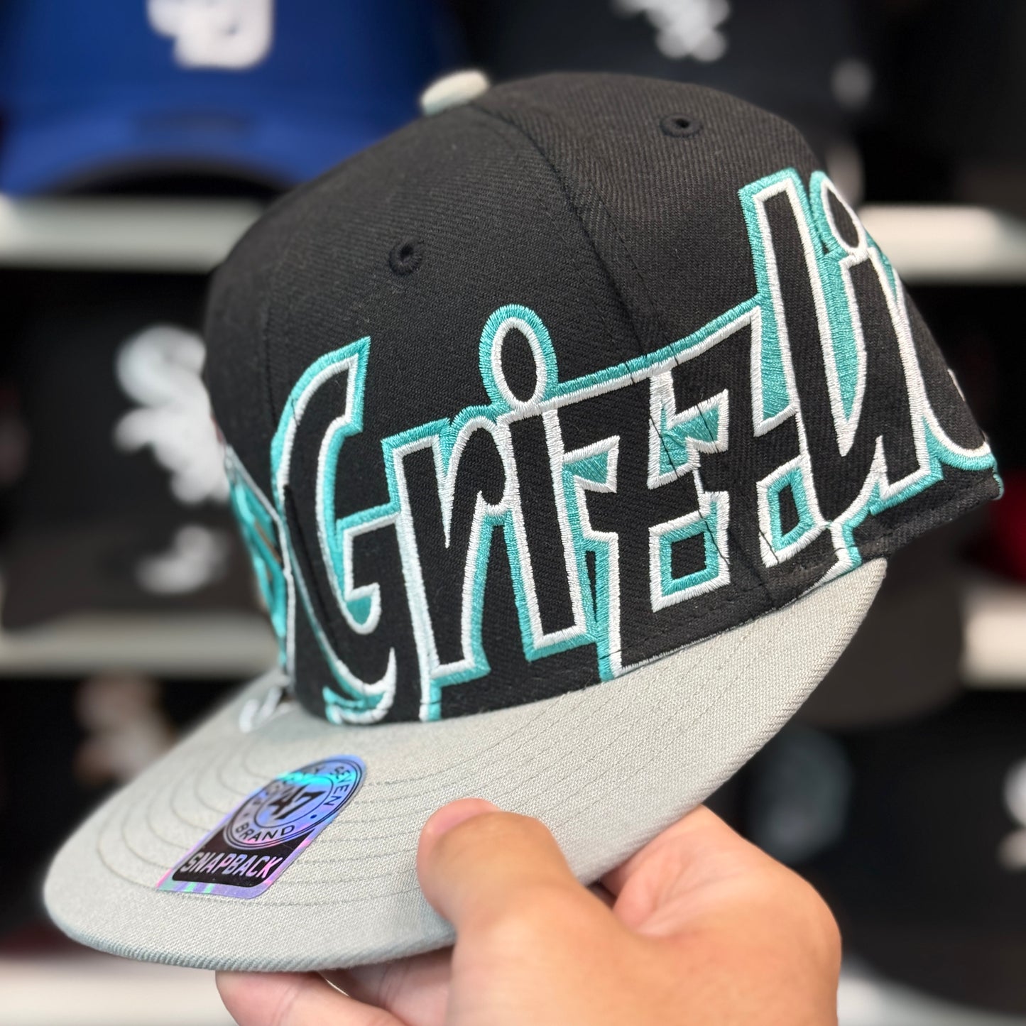 Vancouver 'Dual Logo' Snapback '47 Brand Black/Silver