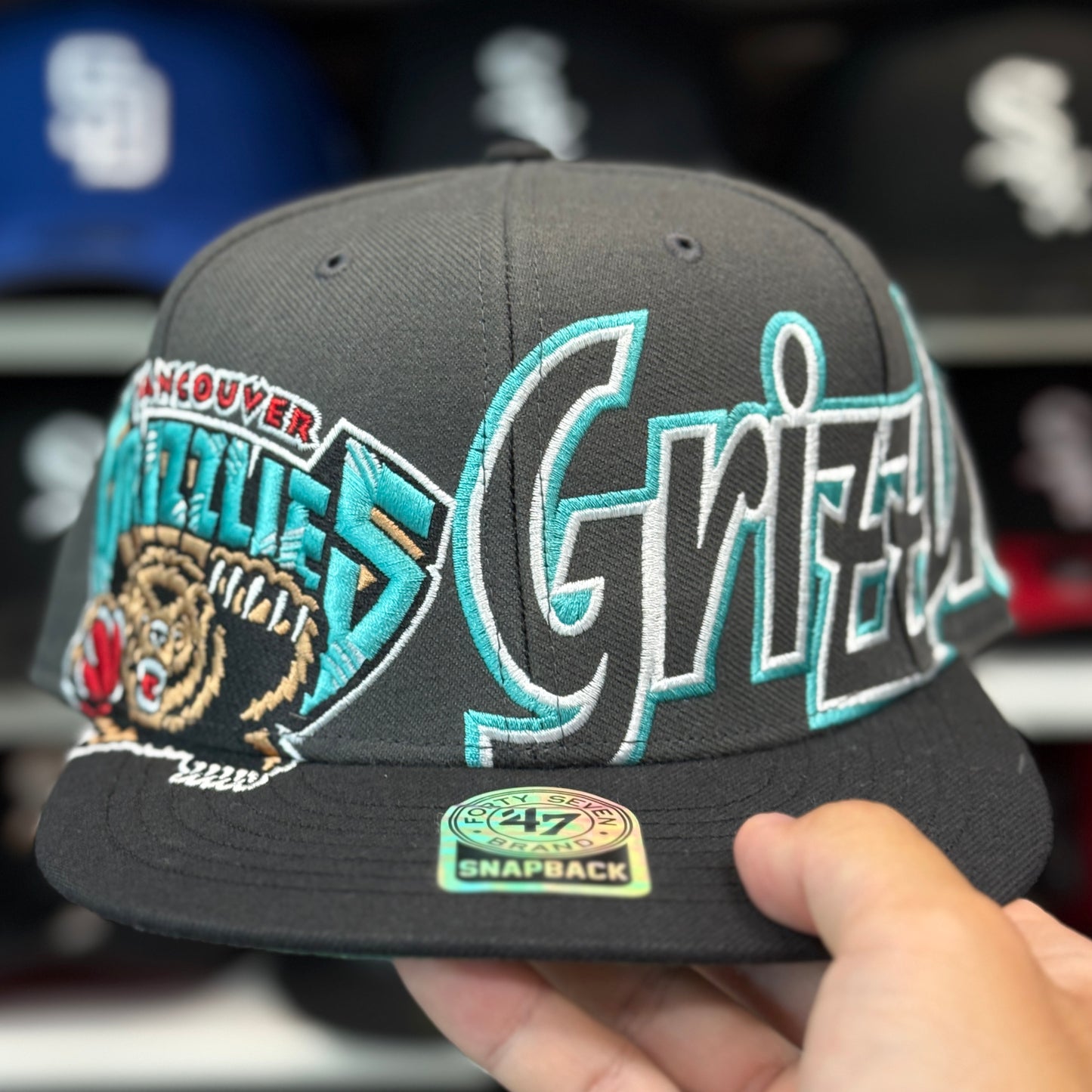 Vancouver 'Dual Logo' Snapback '47 Brand Gray/Black