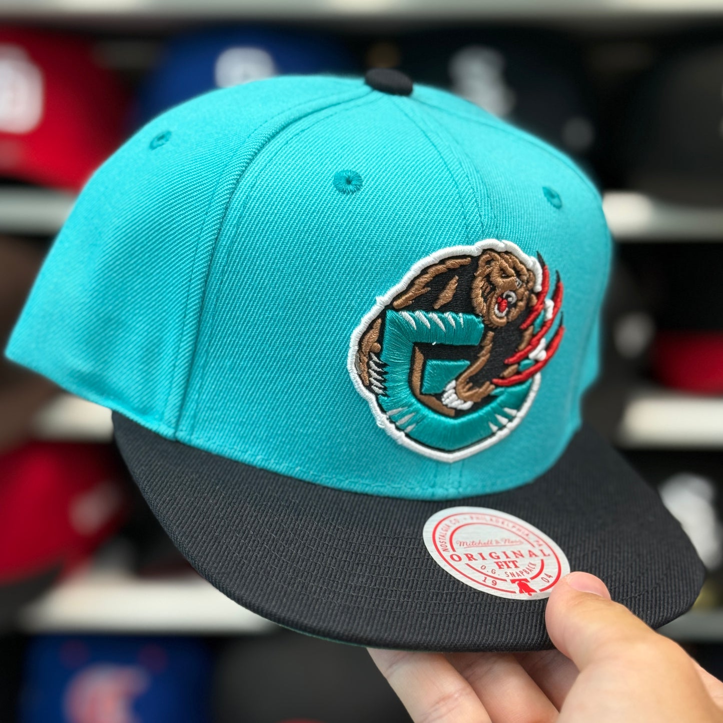 Vancouver Grizzlies Mitchell & Ness Snapback Teal/Black