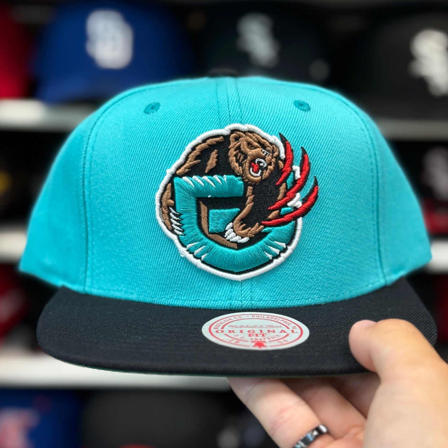 Vancouver Grizzlies Mitchell & Ness Snapback Teal/Black