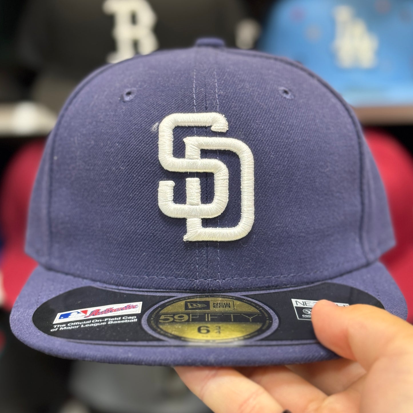 Youth San Diego Padres New Era 59FIFTY Fitted Hat | Navy