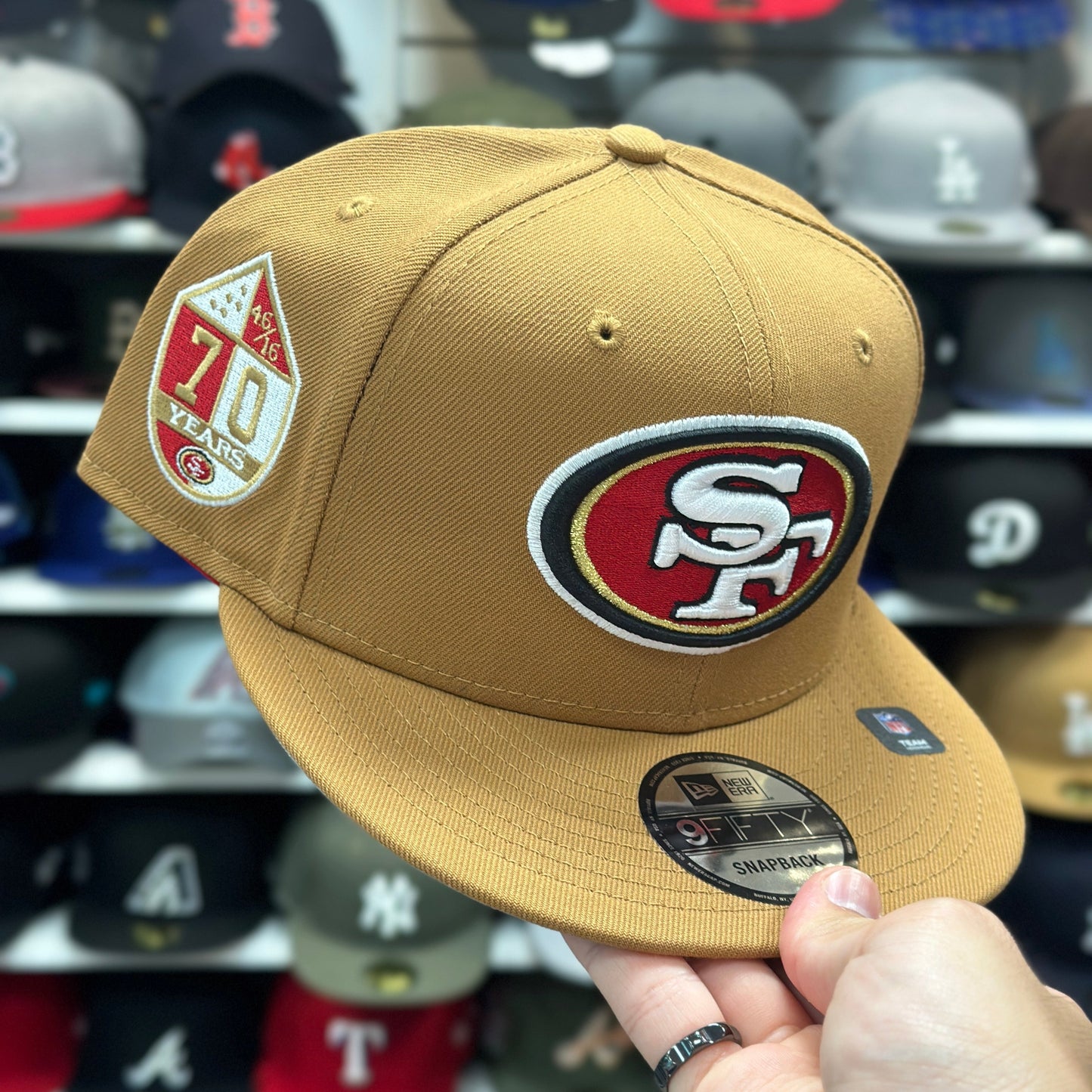New Era San Fransisco 49ers '70th Anniversary' 9FIFTY Snapback Tan