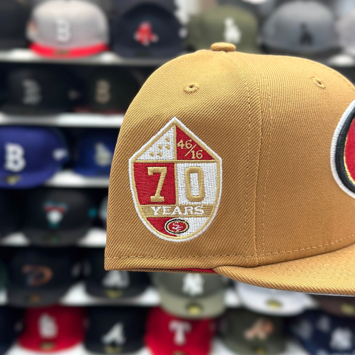New Era San Fransisco 49ers '70th Anniversary' 9FIFTY Snapback Tan