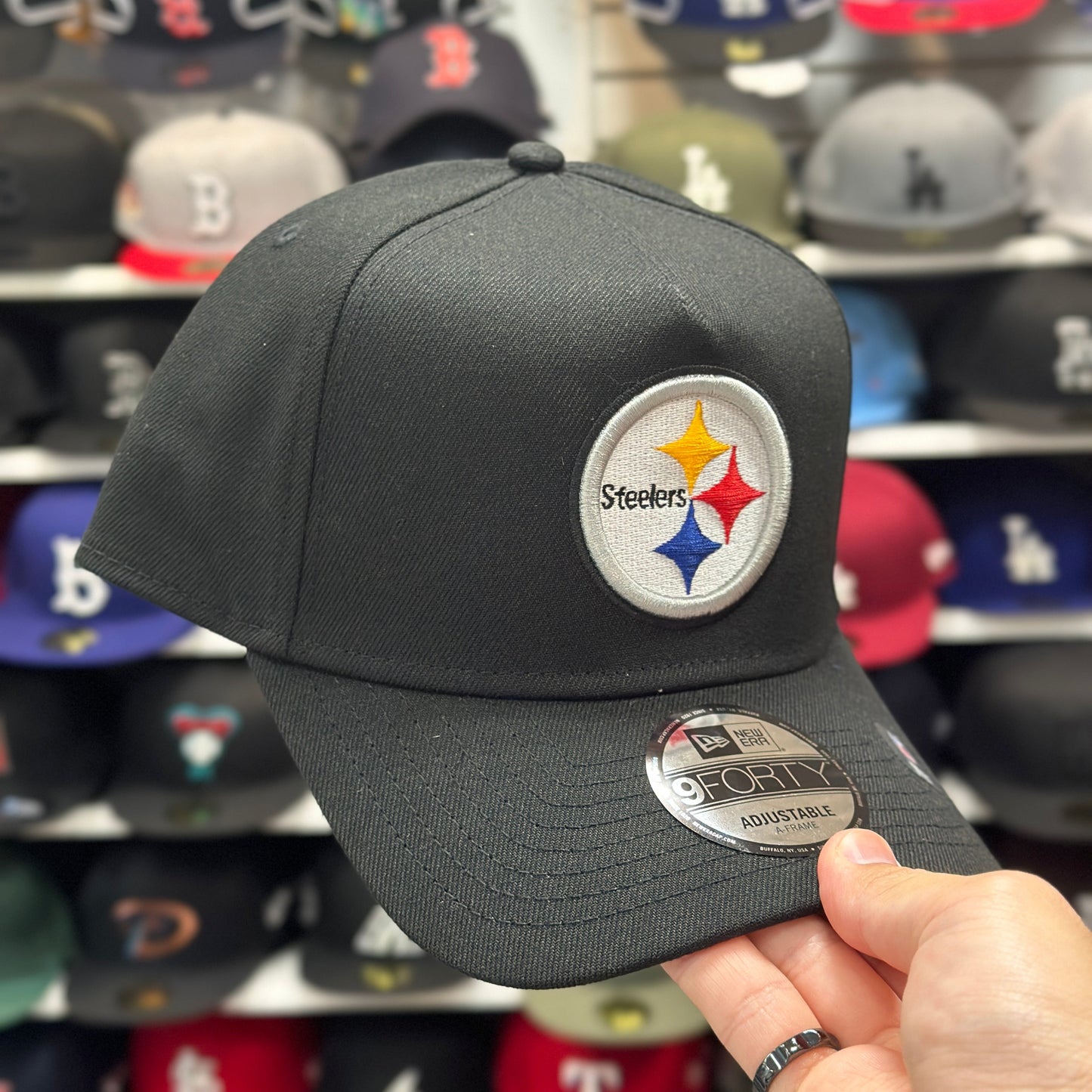 New Era Pittsburgh Steelers A-Frame Black 9FORTY Snapback