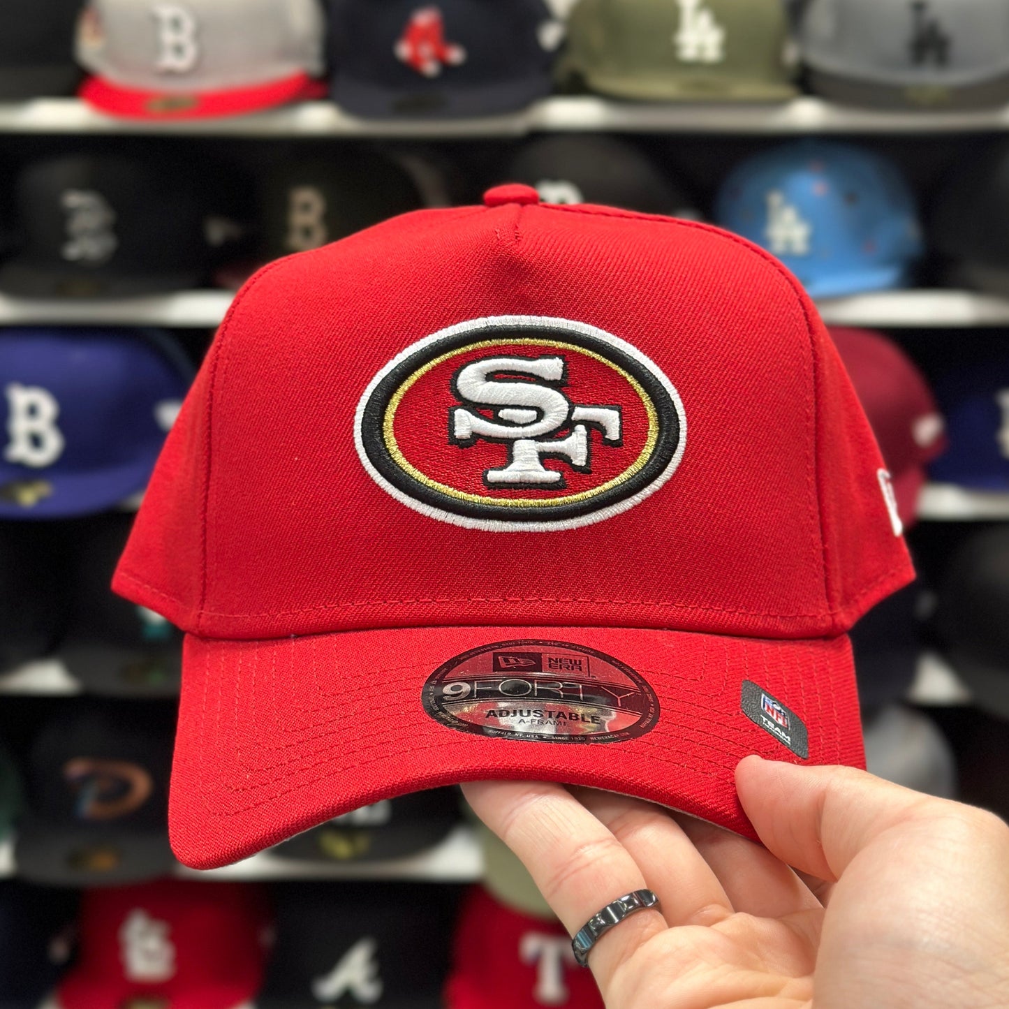 New Era San Francisco 49ers 9FORTY A-Frame Snapback Red