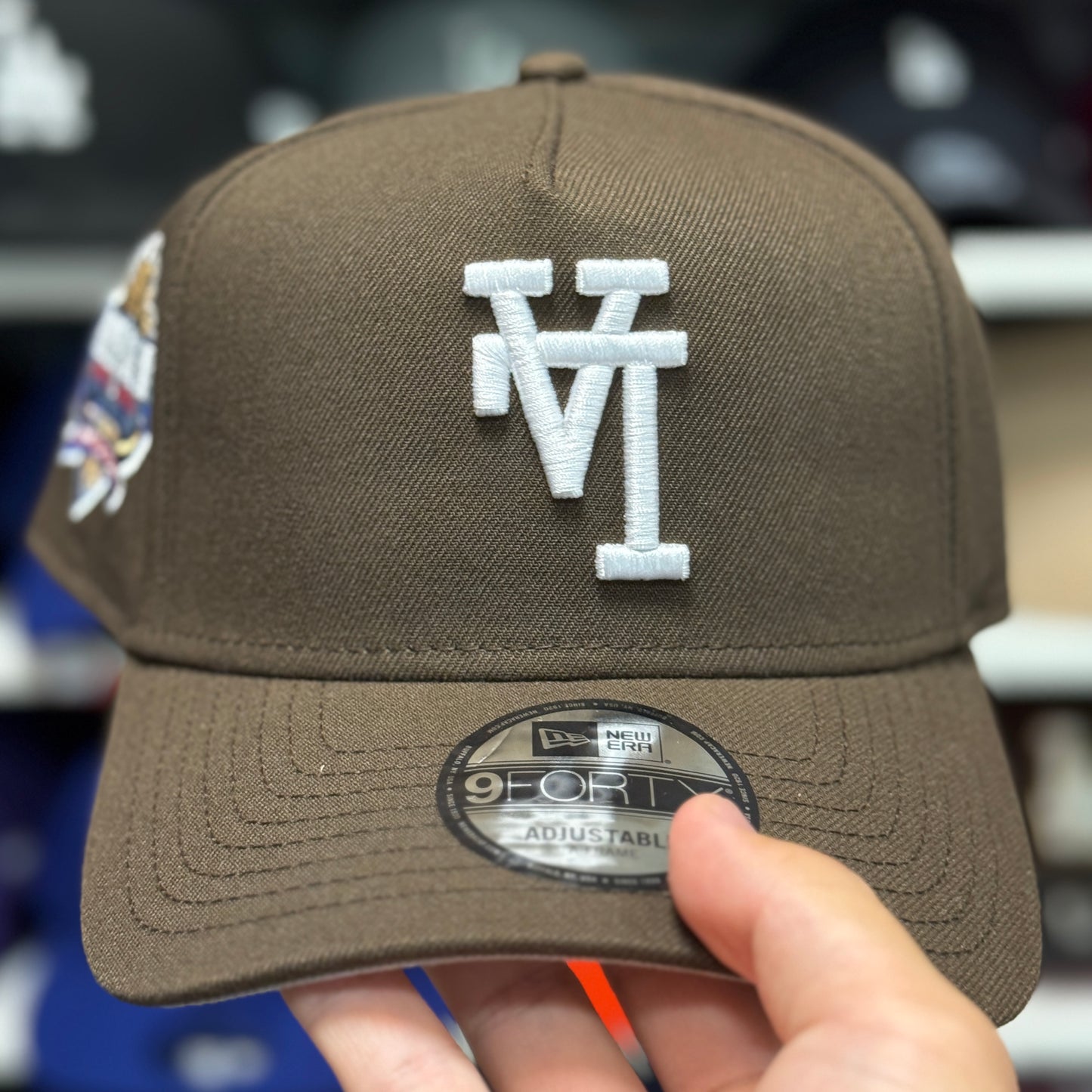 New Era Los Angeles Dodgers '40th Anniversary' Upside Down A-Frame 9FORTY Snapback Brown