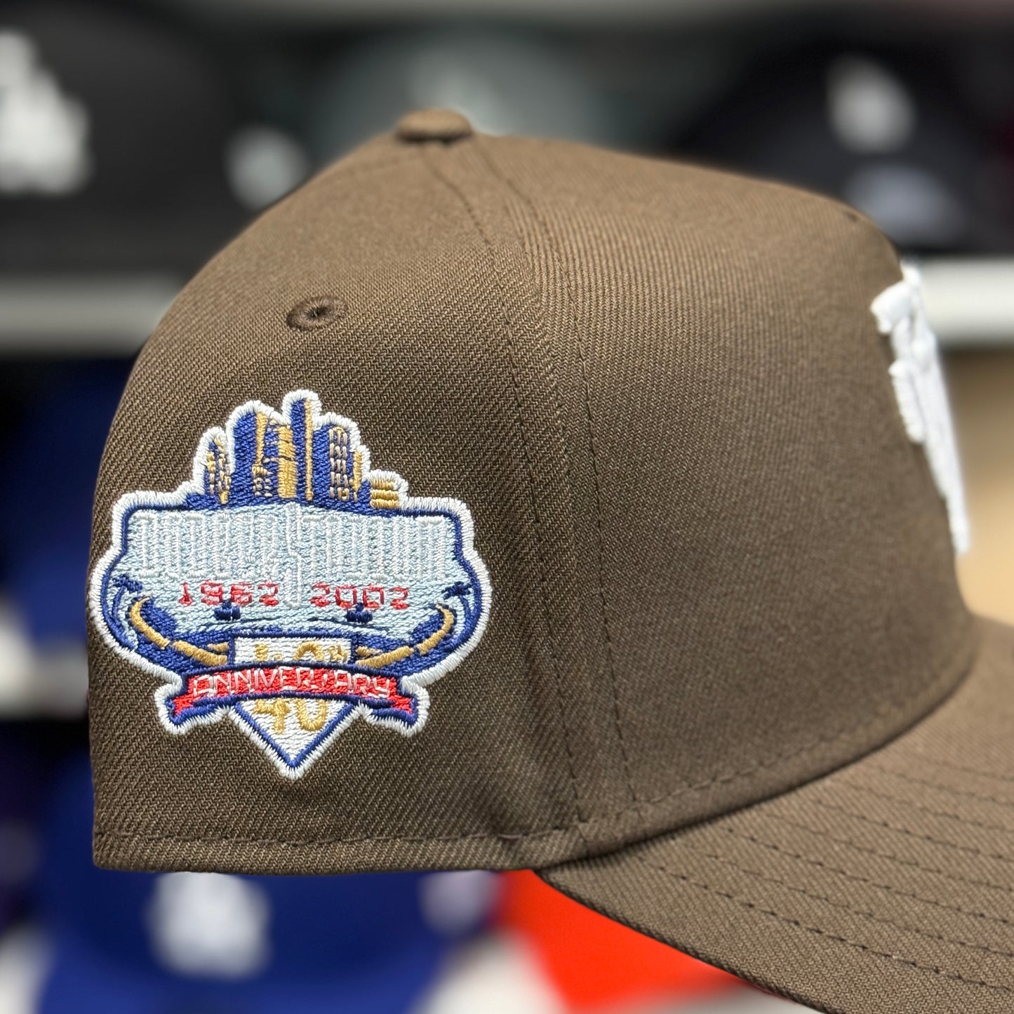New Era Los Angeles Dodgers '40th Anniversary' Upside Down A-Frame 9FORTY Snapback Brown
