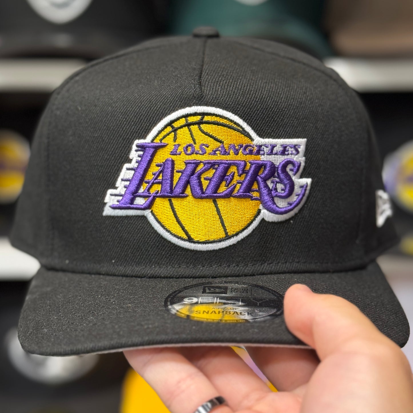 New Era Los Angeles Lakers A-Frame 9FIFTY Snapback Black
