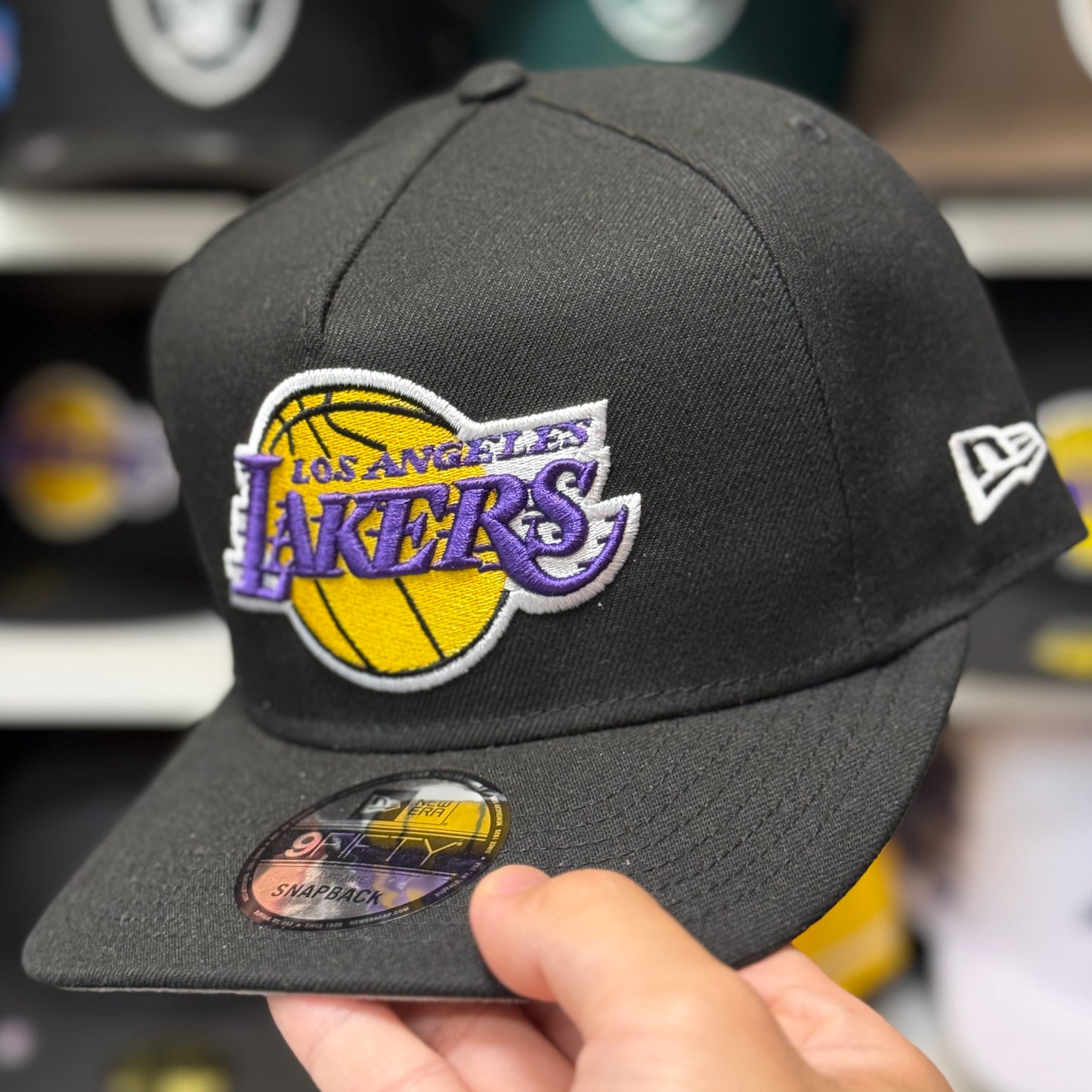 New Era Los Angeles Lakers A-Frame 9FIFTY Snapback Black