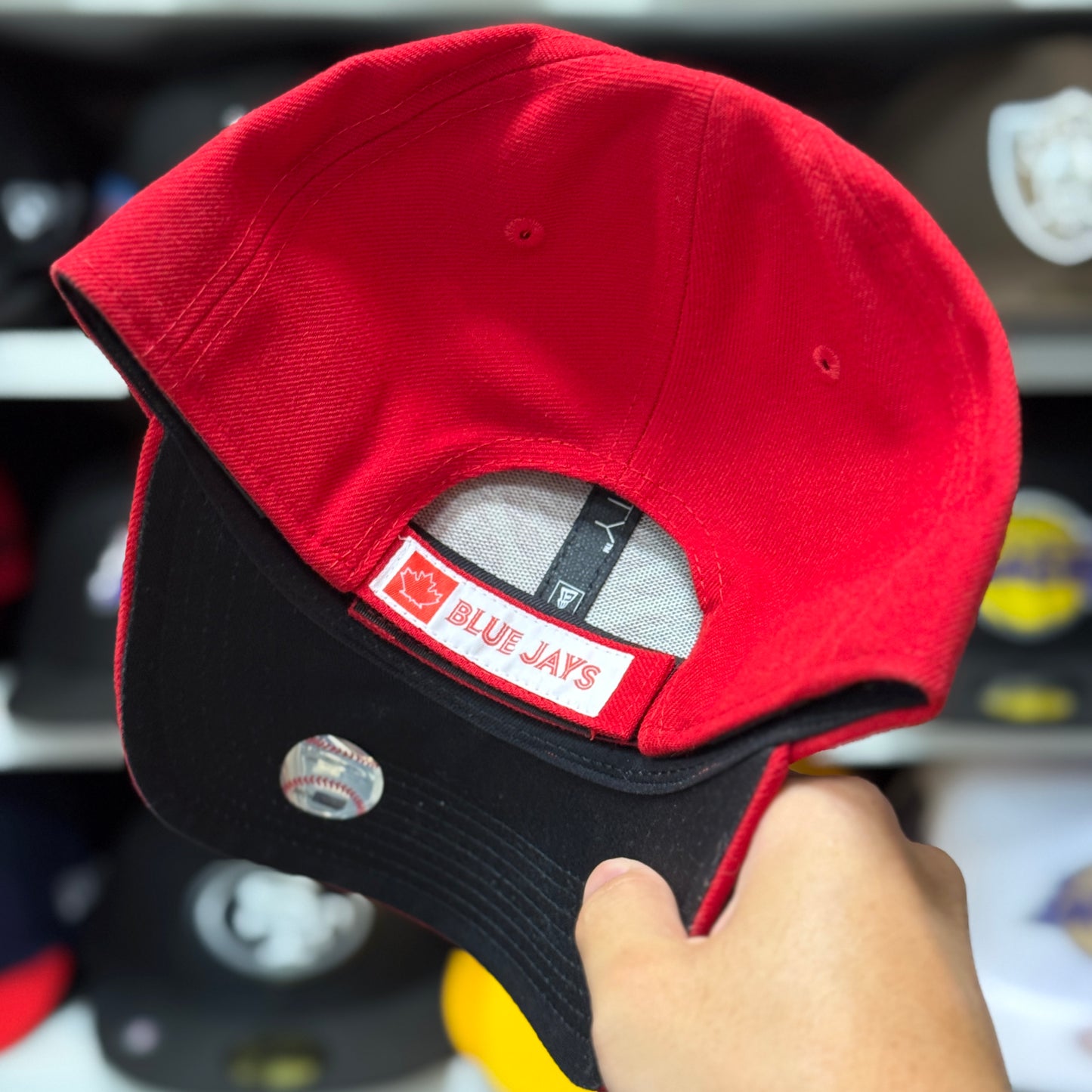 New Era Toronto Blue Jays 'Maple Leaf' 9FORTY Adjustable Ball Cap | Red