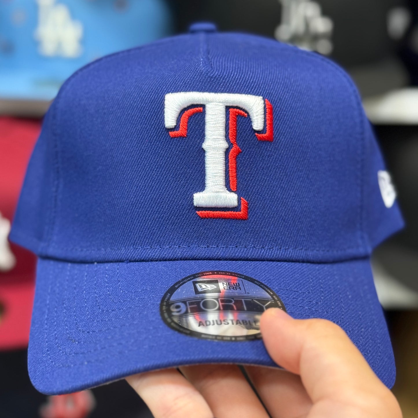 New Era Texas Rangers A-Frame 9FORTY Snapback Blue
