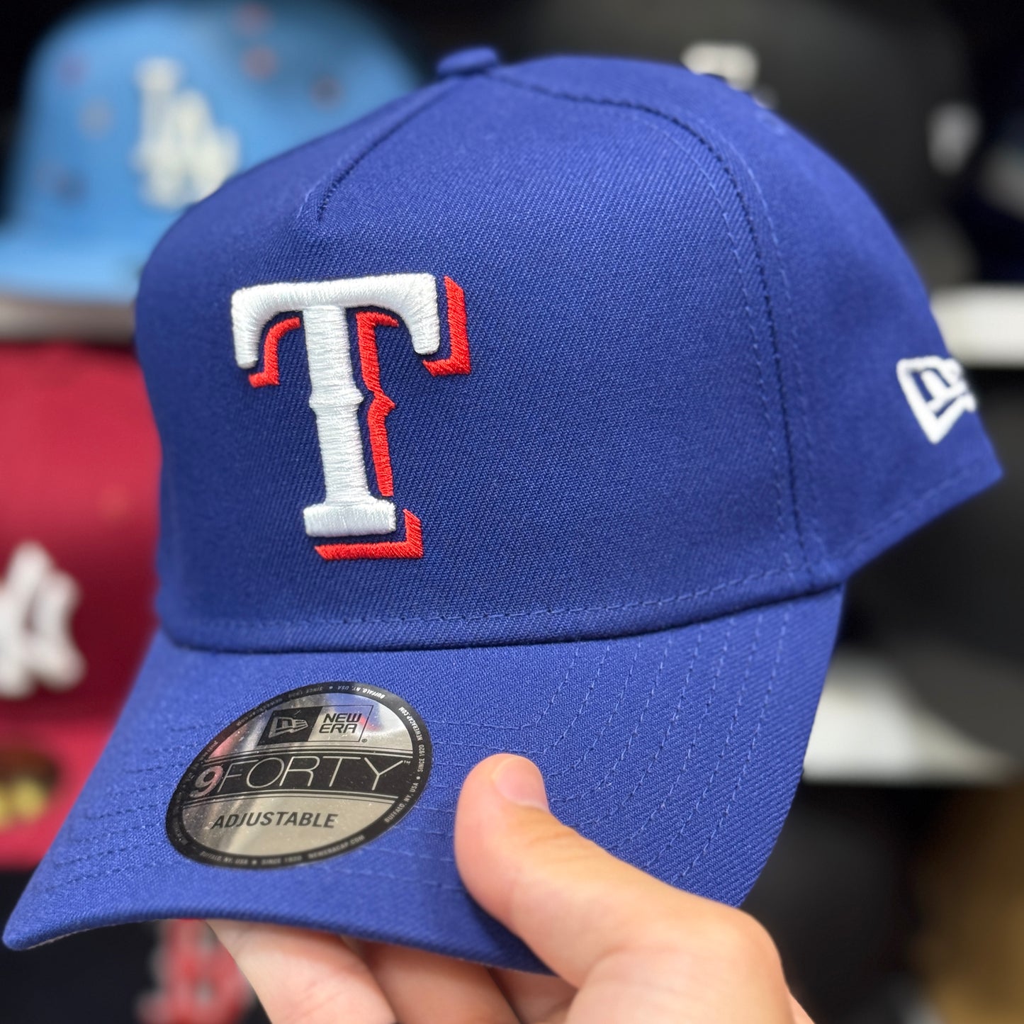 New Era Texas Rangers A-Frame 9FORTY Snapback Blue