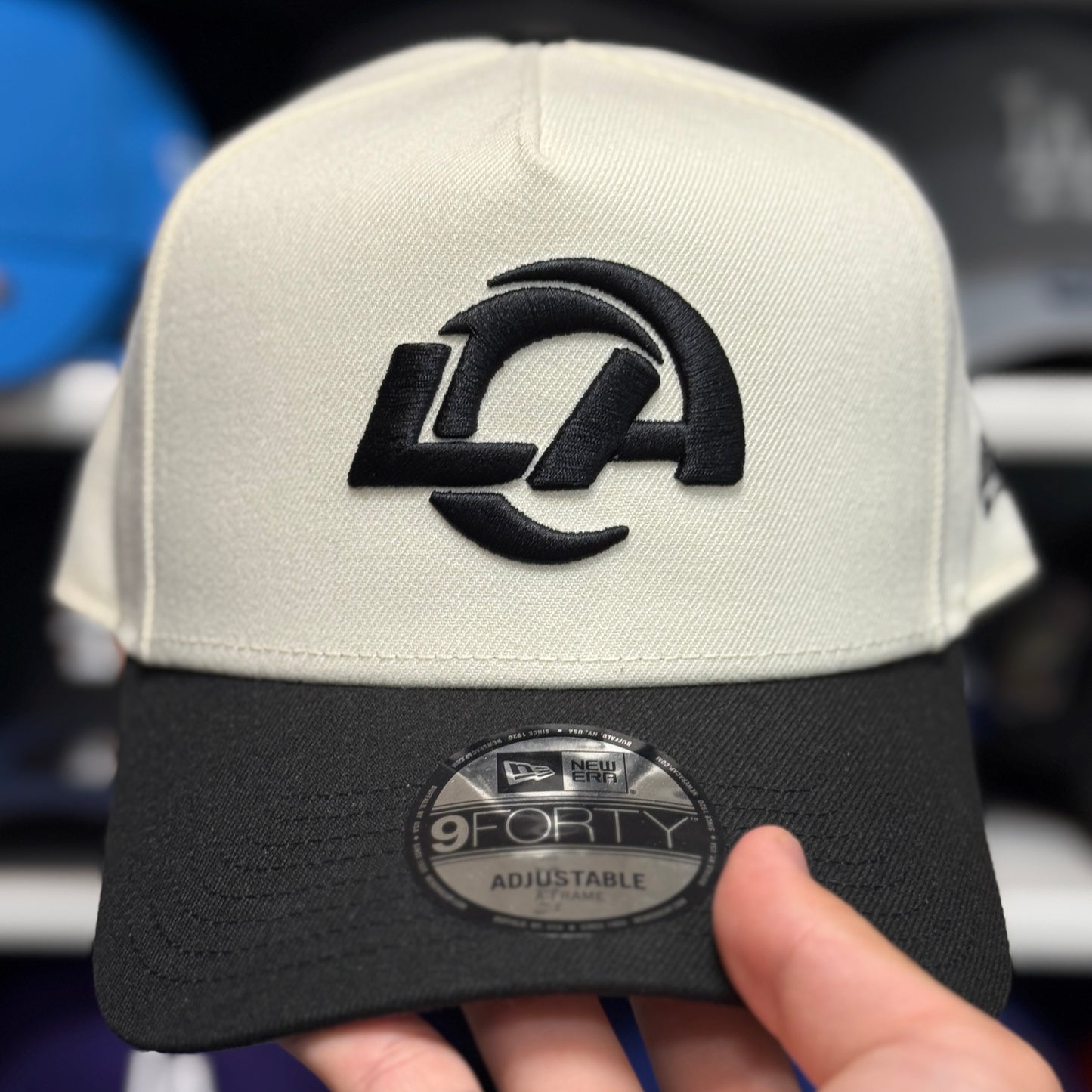 New Era Los Angeles Rams A-Frame 9FORTY Snapback Ivory/Black