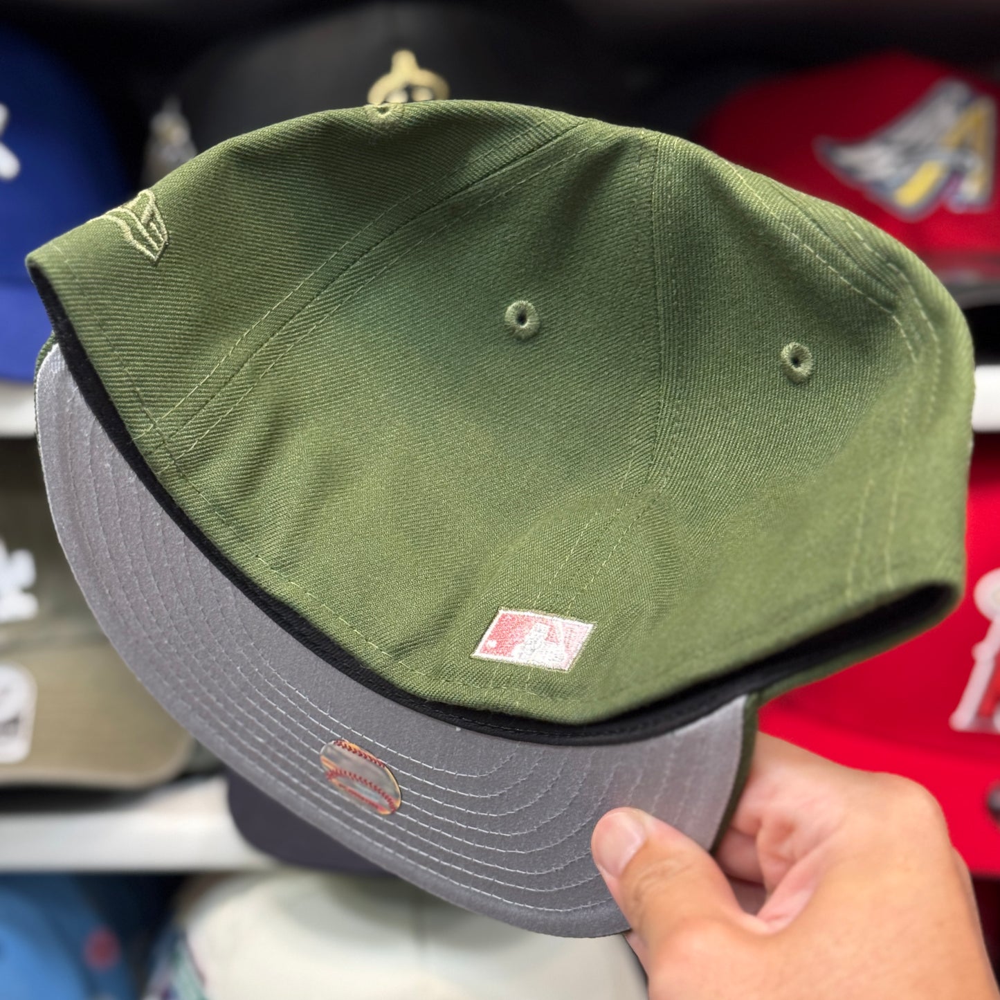 New Era Los Angeles Angels '35th Year Anniversary' 59FIFTY Fitted Hat | Olive
