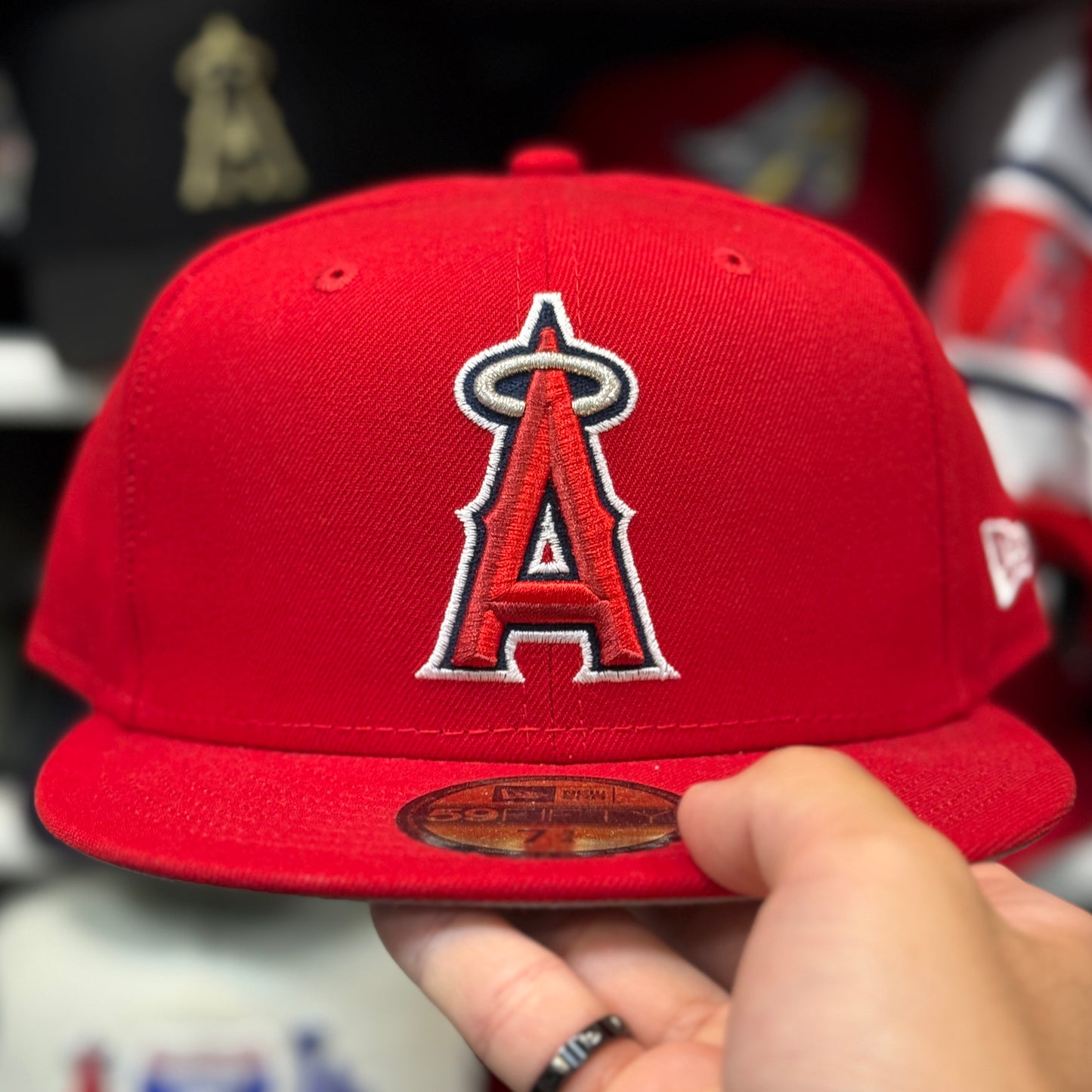 New Era Los Angeles Angels 59FIFTY Fitted Hat | Red