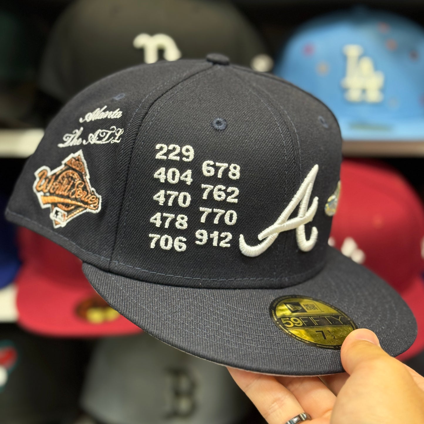 New Era Atlanta Braves 'Atlanta Identity' 59FIFTY Fitted Hat | Navy