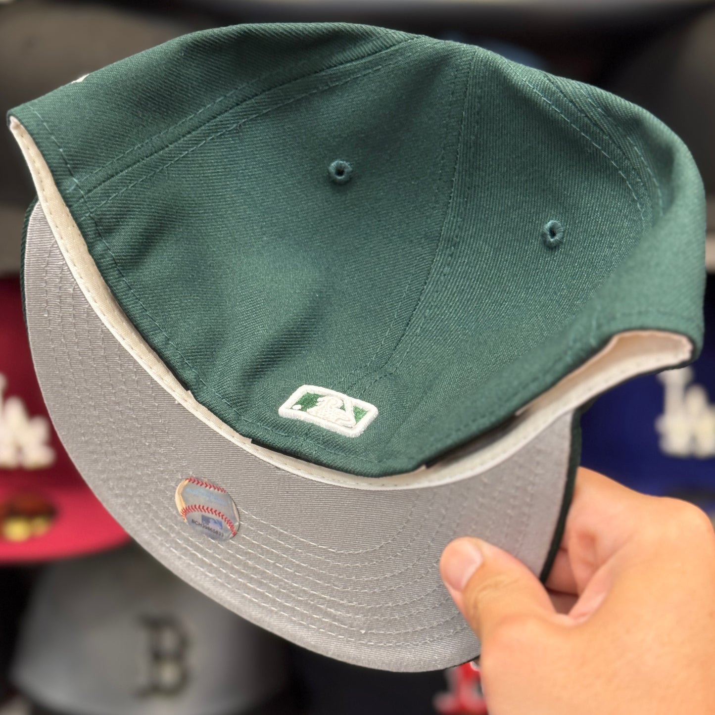 New Era Atlanta Braves 59FIFTY Fitted Hat Dark Green