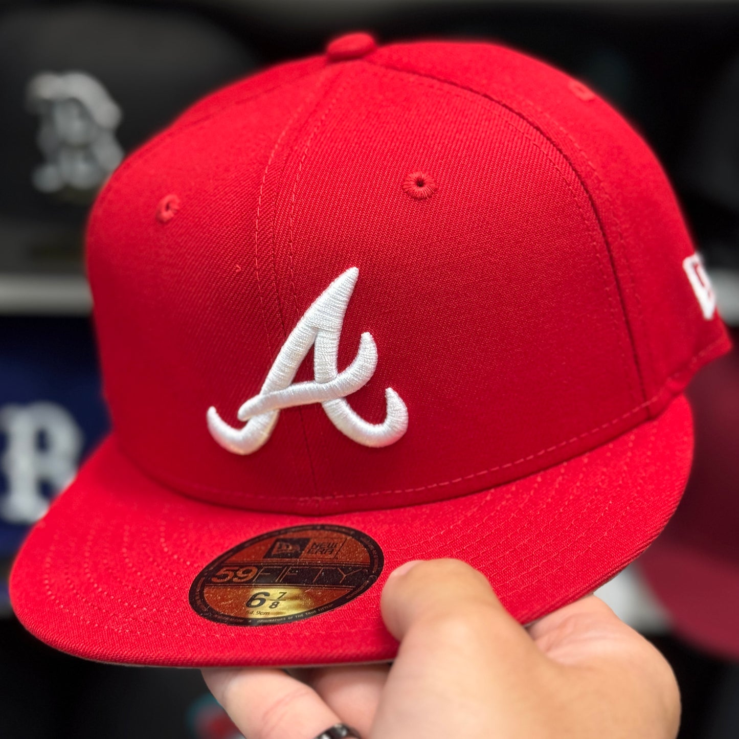 New Era Atlanta Braves 59FIFTY Fitted Hat Red
