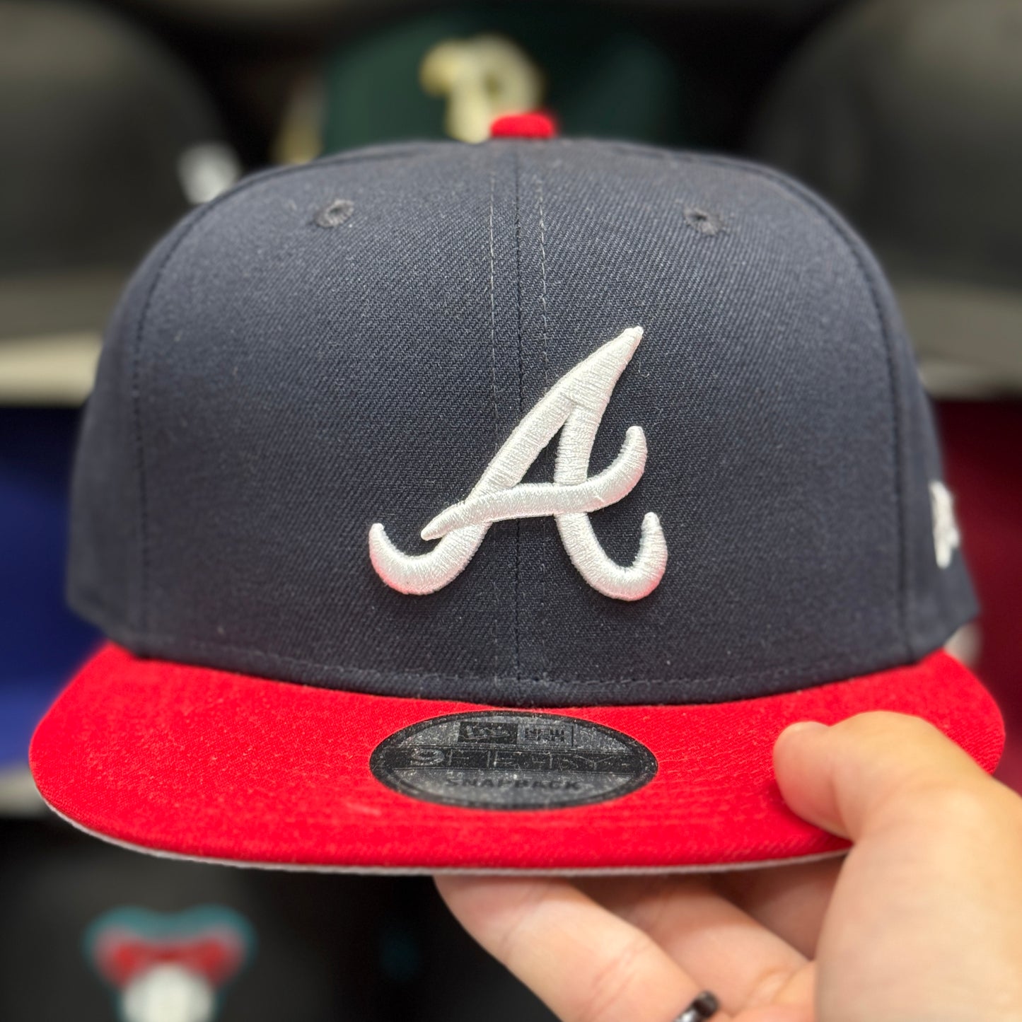 New Era Atlanta Braves 9FIFTY Snapback Navy/Red