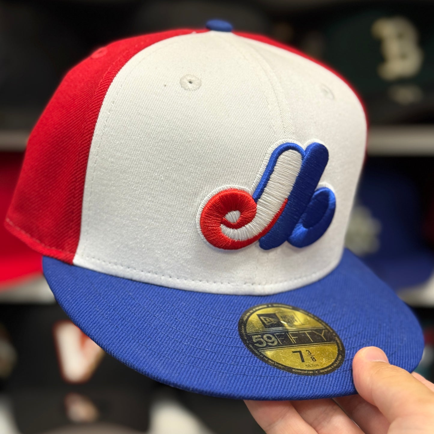New Era Montreal Expos 59FIFTY Fitted Hat Red/White/Blue