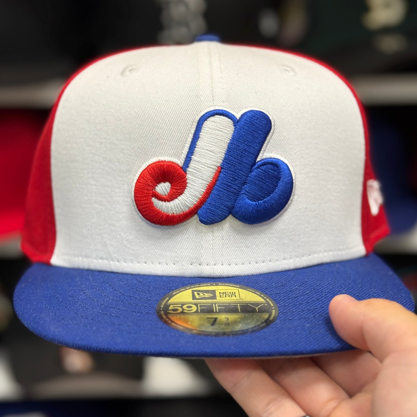 New Era Montreal Expos 59FIFTY Fitted Hat Red/White/Blue
