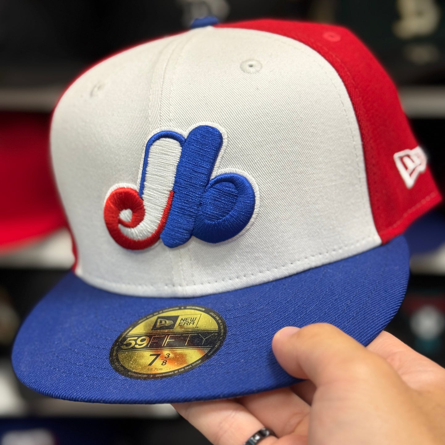 New Era Montreal Expos 59FIFTY Fitted Hat Red/White/Blue