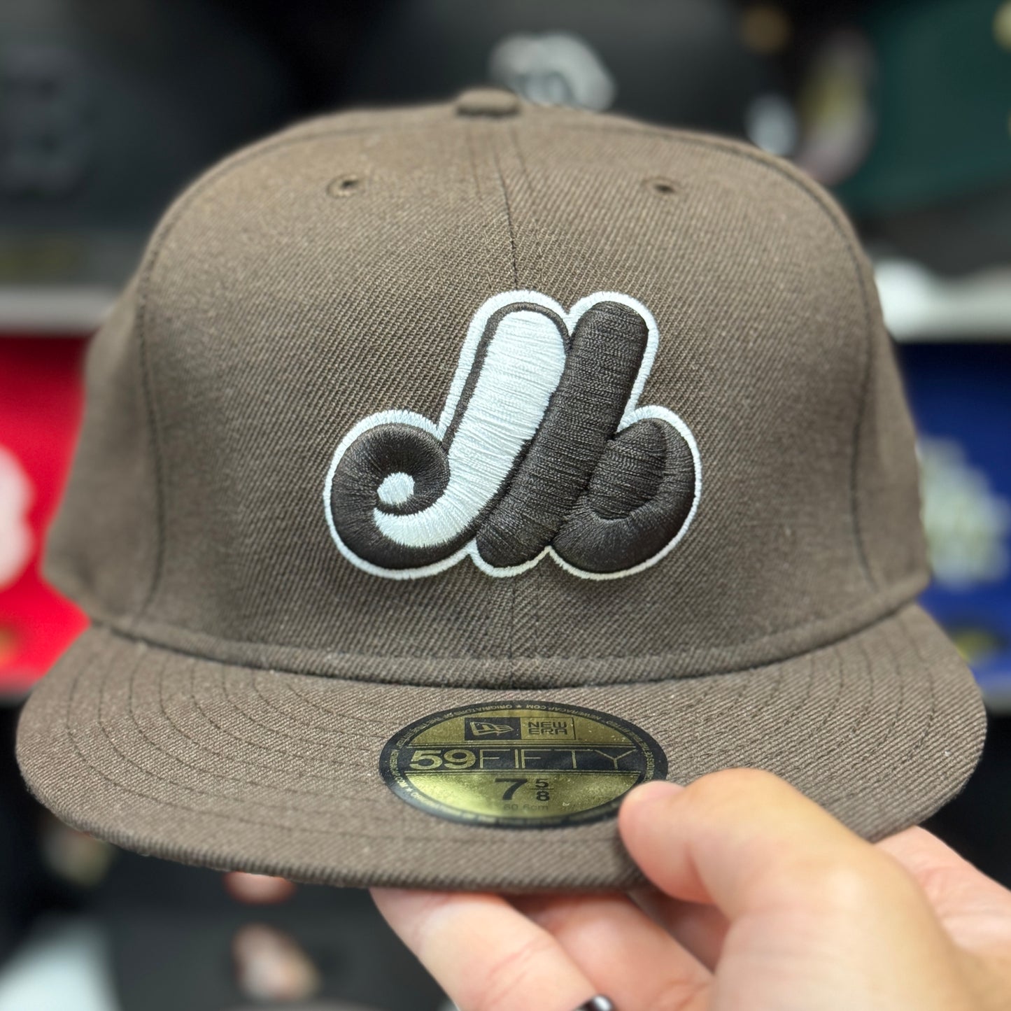 New Era Montreal Expos Fitted Hat Brown | Size 7 5/8