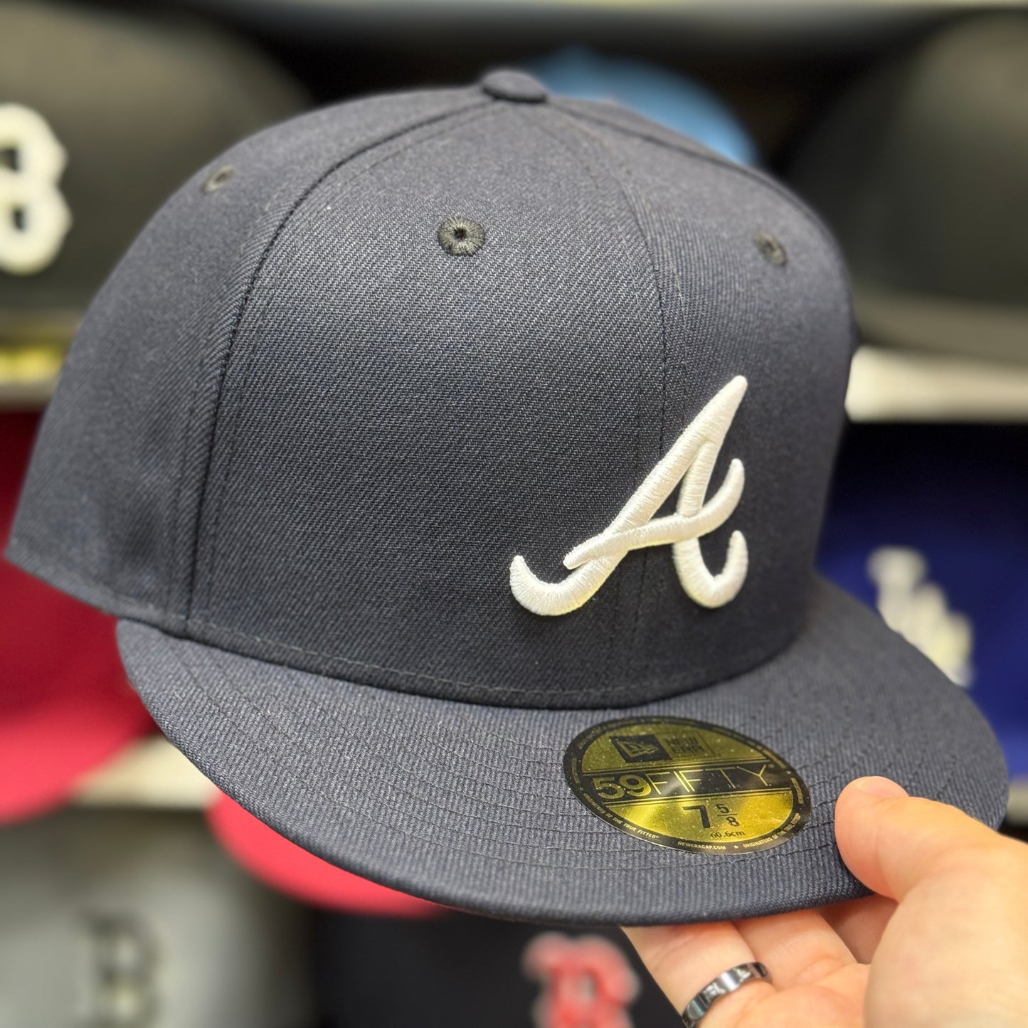 New Era Atlanta Braves 59FIFTY Fitted Hat Navy