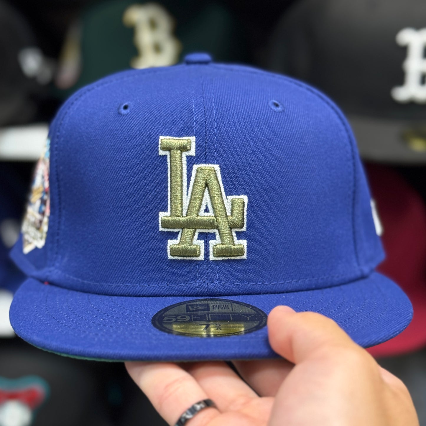 New Era Los Angeles Dodgers 'Botanical 60th Anniversary' 59FIFTY Fitted Hat | Blue