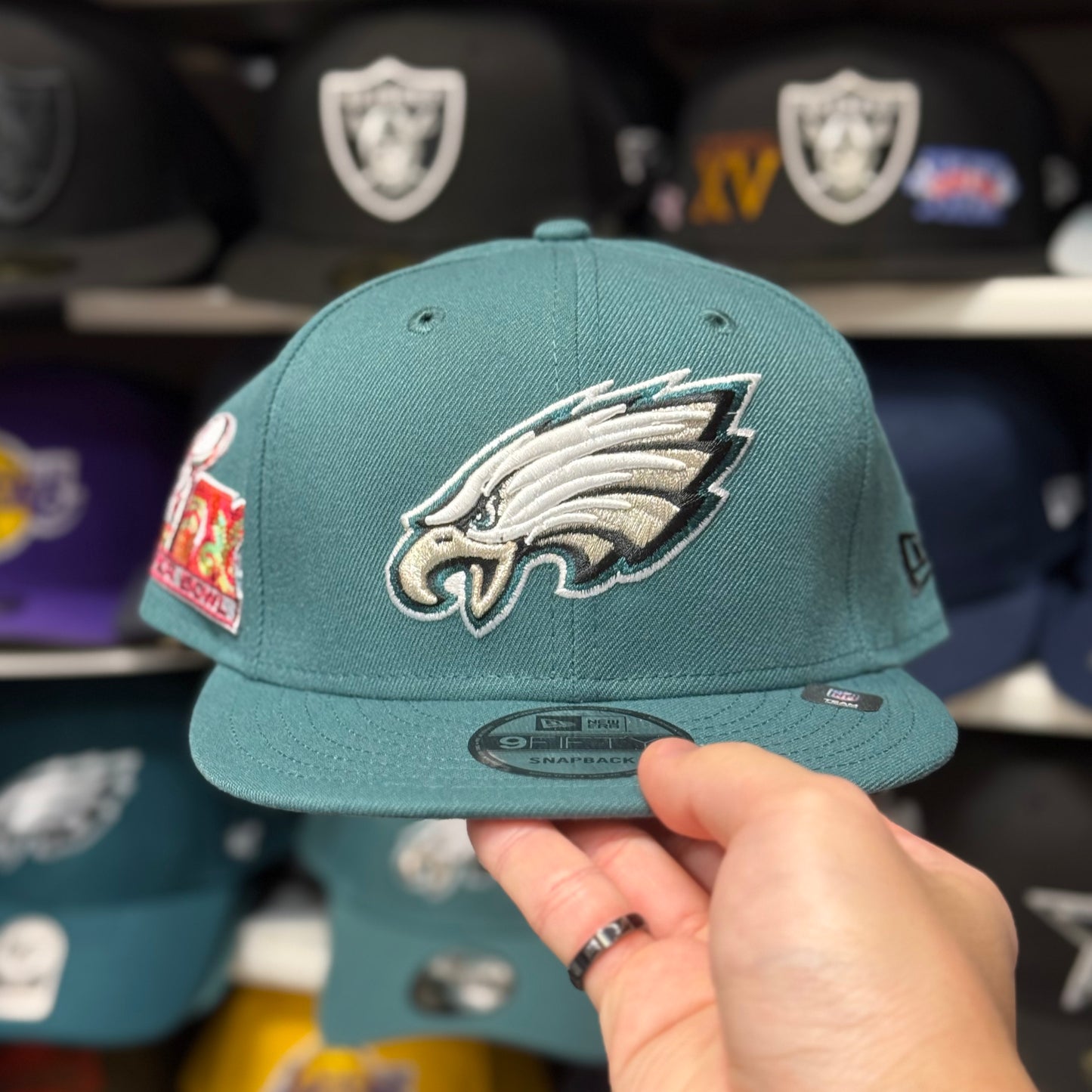 New Era Philadelphia Eagles 'Super Bowl Championship' Green 9FIFTY Snapback