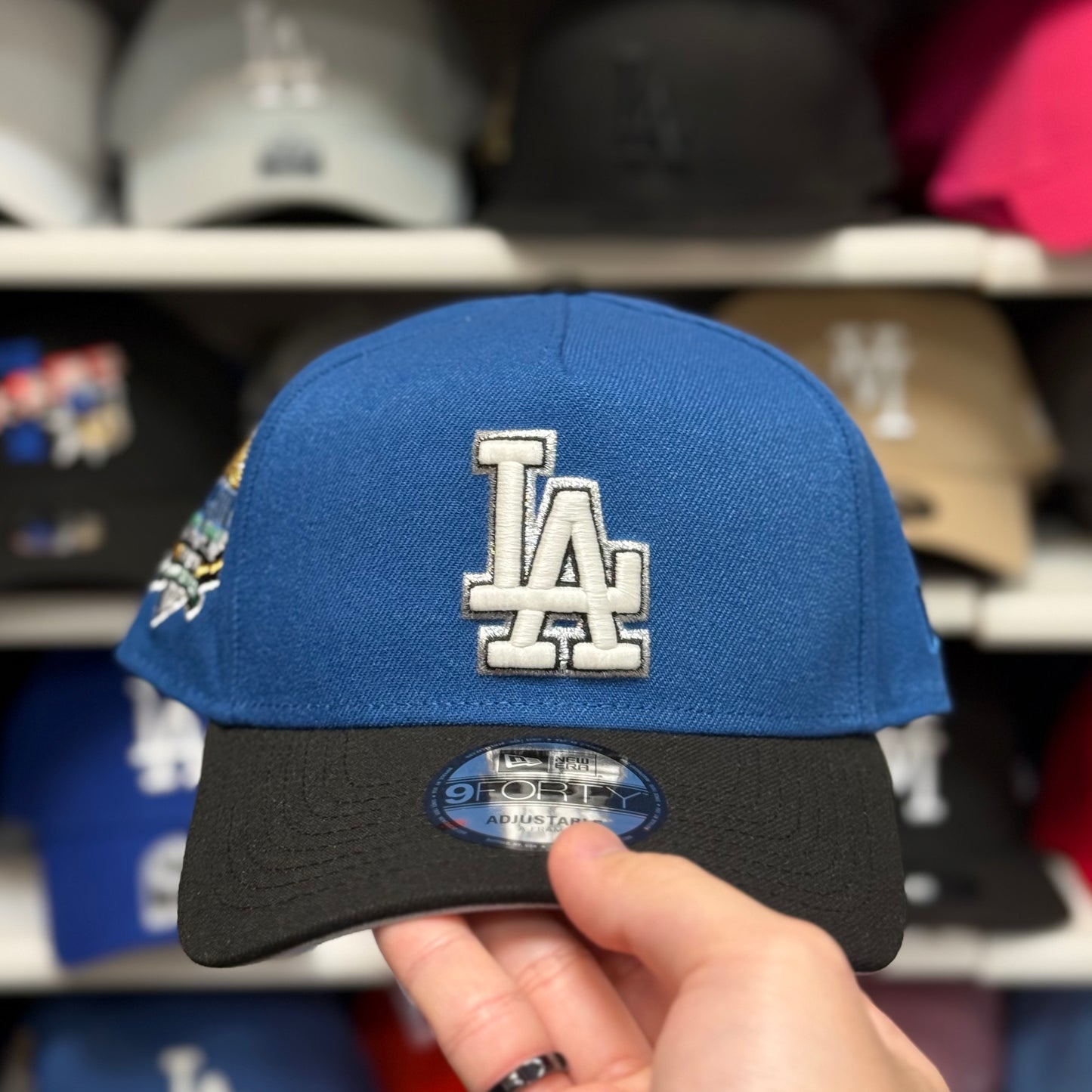 New Era Los Angeles Dodgers '40th Anniversary' A-Frame Blue/Black 9FORTY Snapback | Glow in the Dark