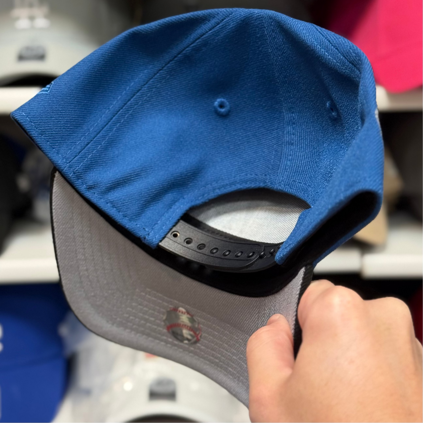 New Era Los Angeles Dodgers '40th Anniversary' A-Frame Blue/Black 9FORTY Snapback | Glow in the Dark - Product Image