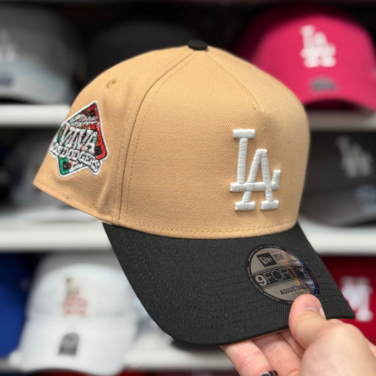 New Era Los Angeles Dodgers 'Viva Los Dodgers' A-Frame Sand/Black 9FORTY Snapback