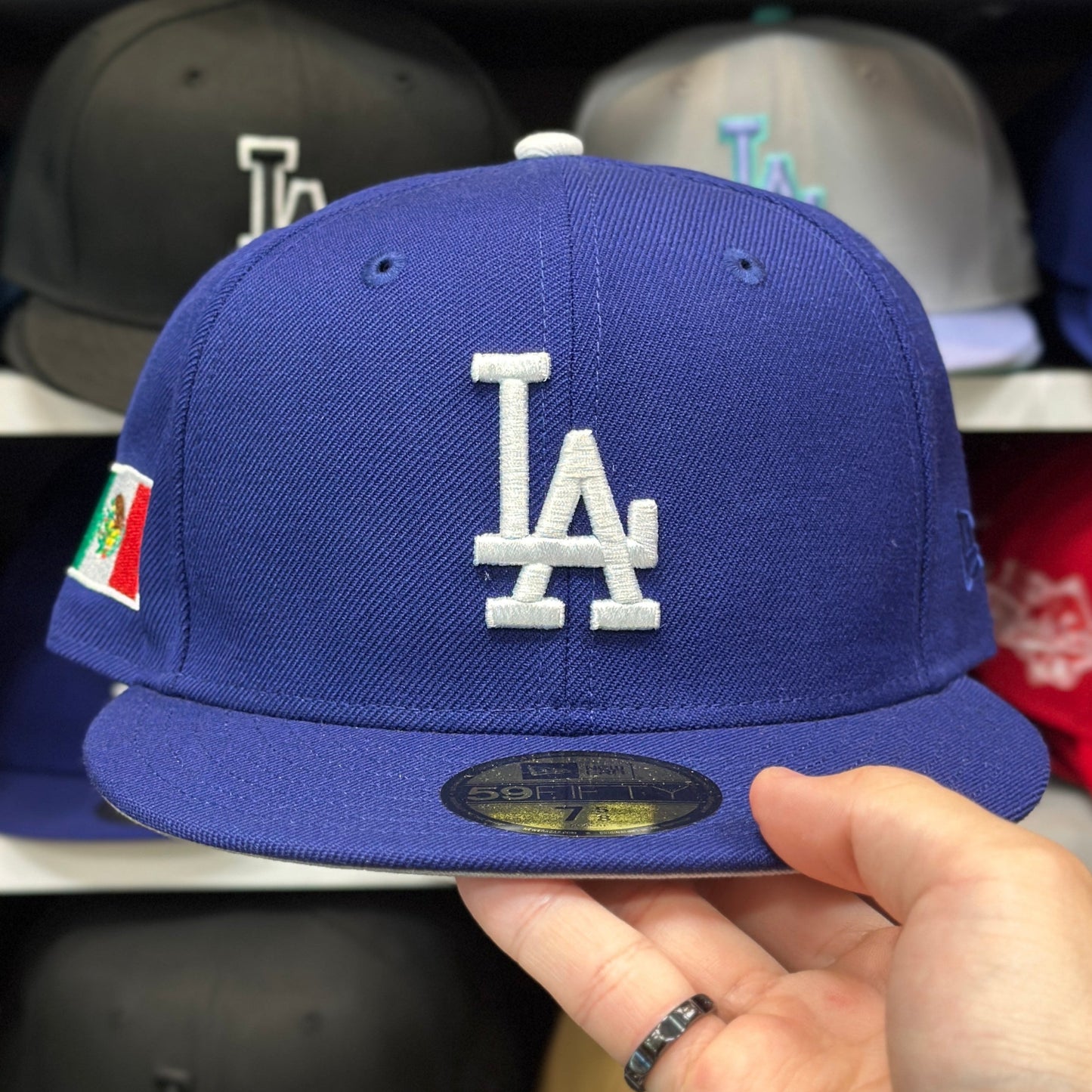 New Era Los Angeles Dodgers 'Mexico Flag' 59FIFTY Fitted Hat | Blue