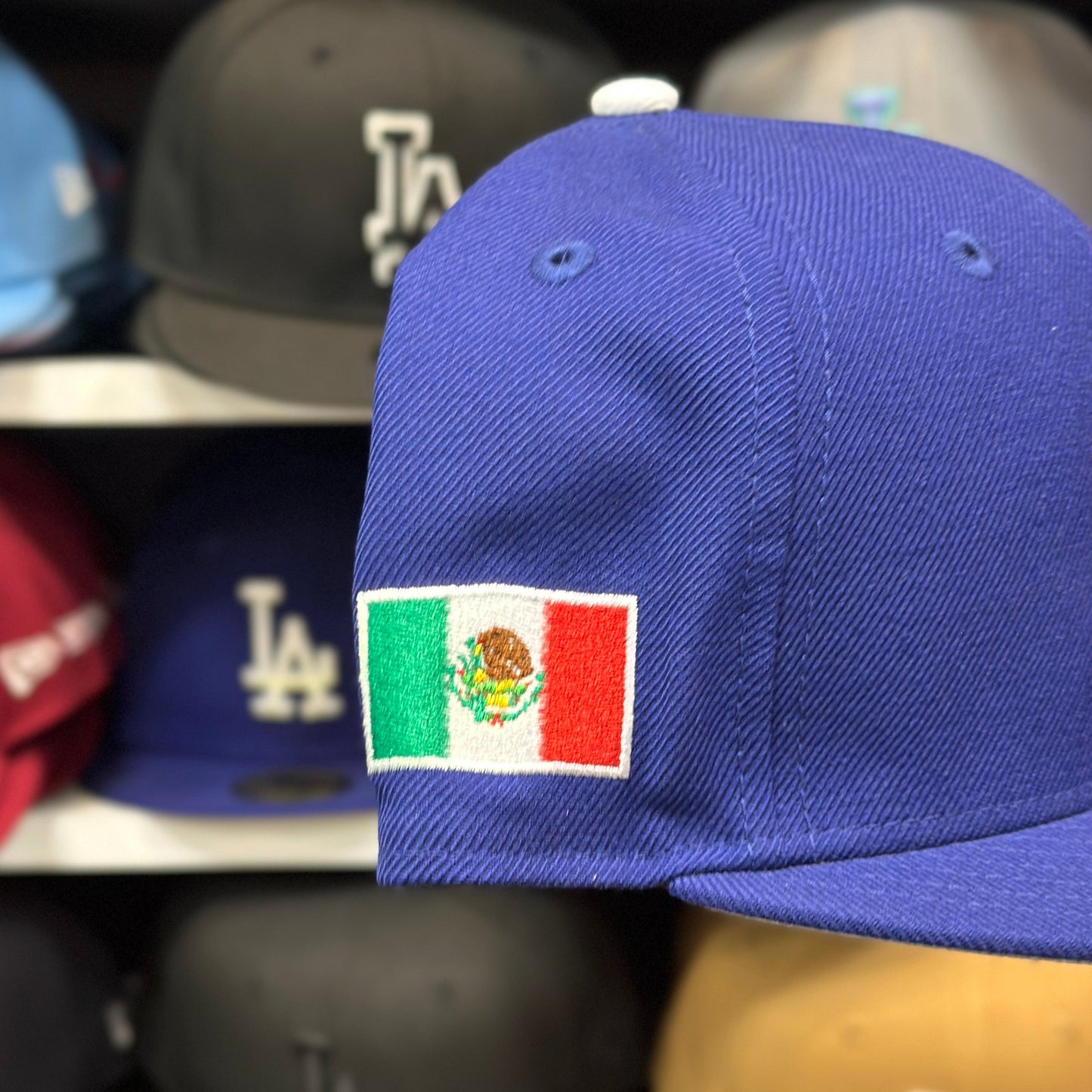 New Era Los Angeles Dodgers 'Mexico Flag' 59FIFTY Fitted Hat | Blue
