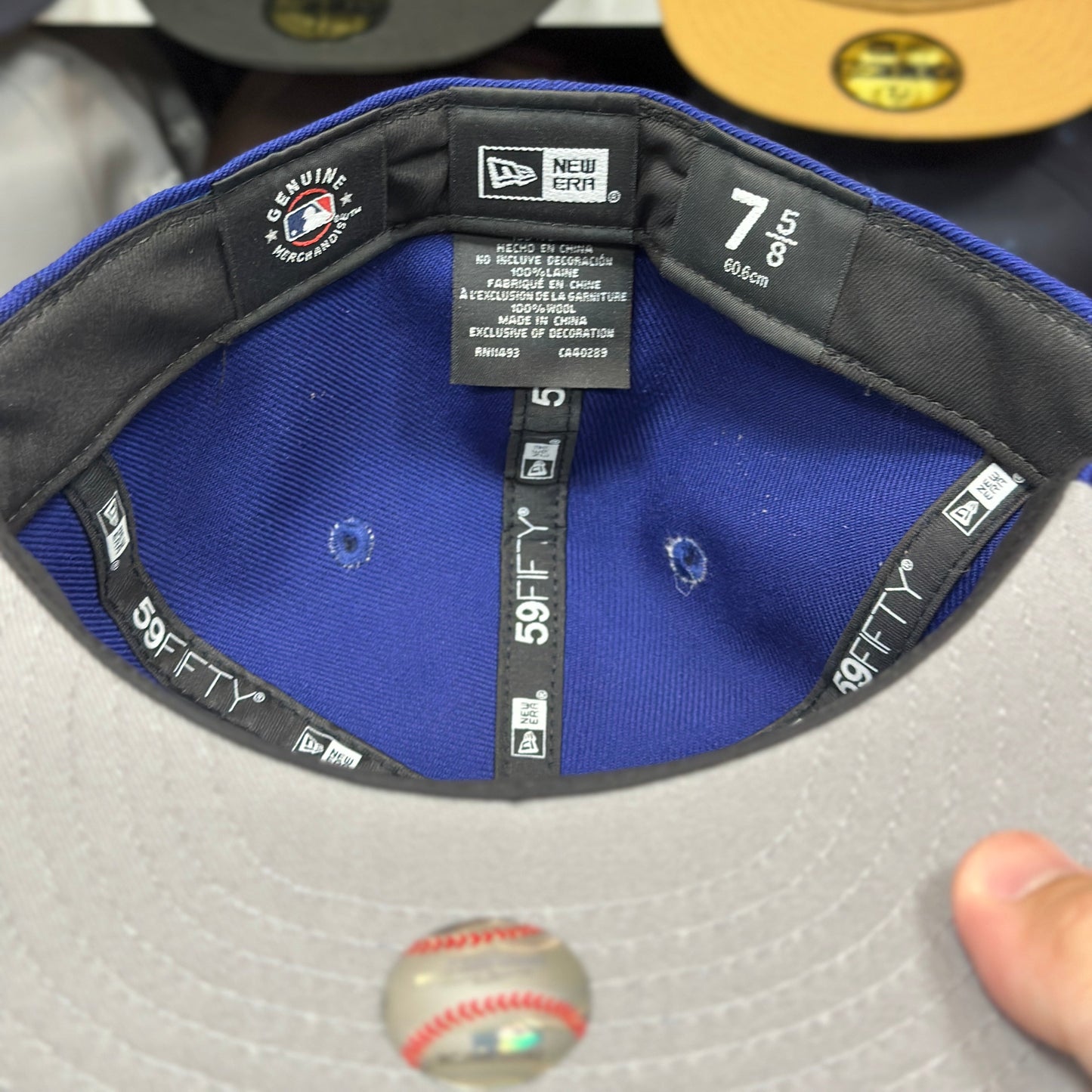 LA Dodgers MLB 'Mexico' Side Patch Fitted Hat | New Era 59FIFTY Sized Cap | Blue