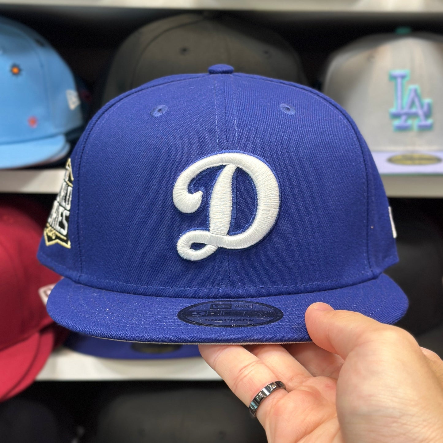 New Era Los Angeles Dodgers 'World Series D' Blue/White 9FIFTY Snapback
