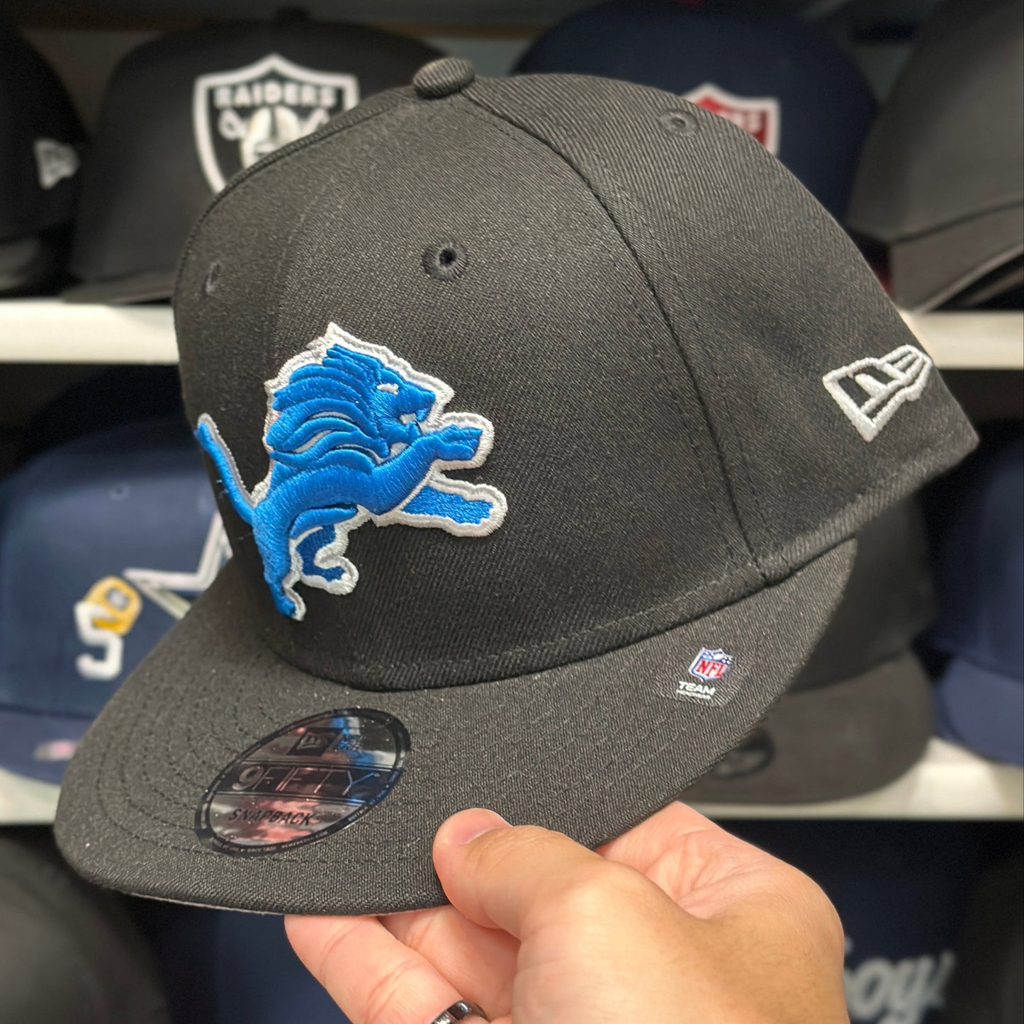 Detroit Lions NFL Classic Snapback | New Era 9FIFTY Adjustable Snap | Black