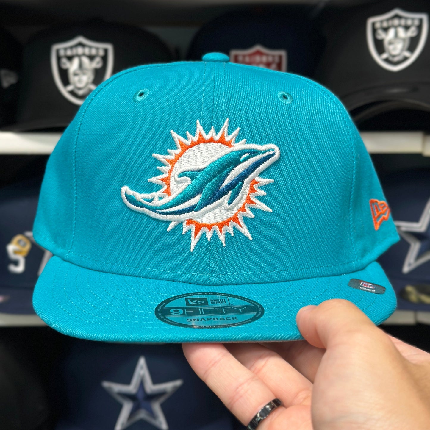 New Era Miami Dolphins Teal/Orange 9FIFTY Snapback
