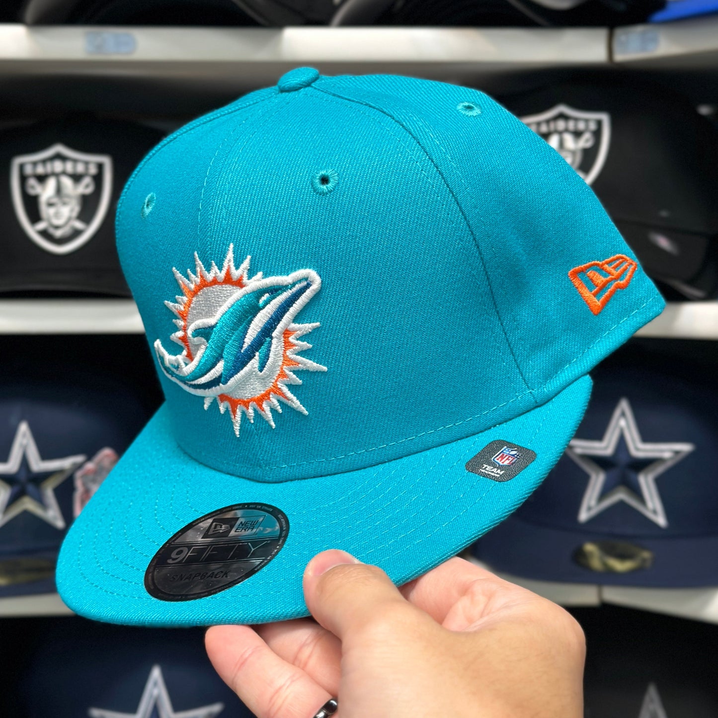 New Era Miami Dolphins Teal/Orange 9FIFTY Snapback