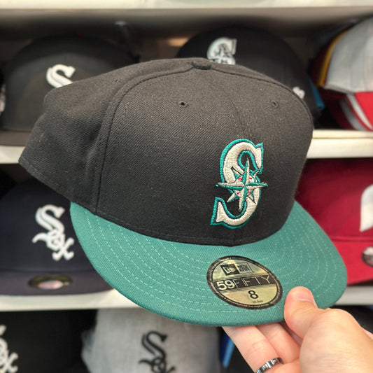 New Era Seattle Mariners Navy/Green 59FIFTY Fitted Hat | Size 8