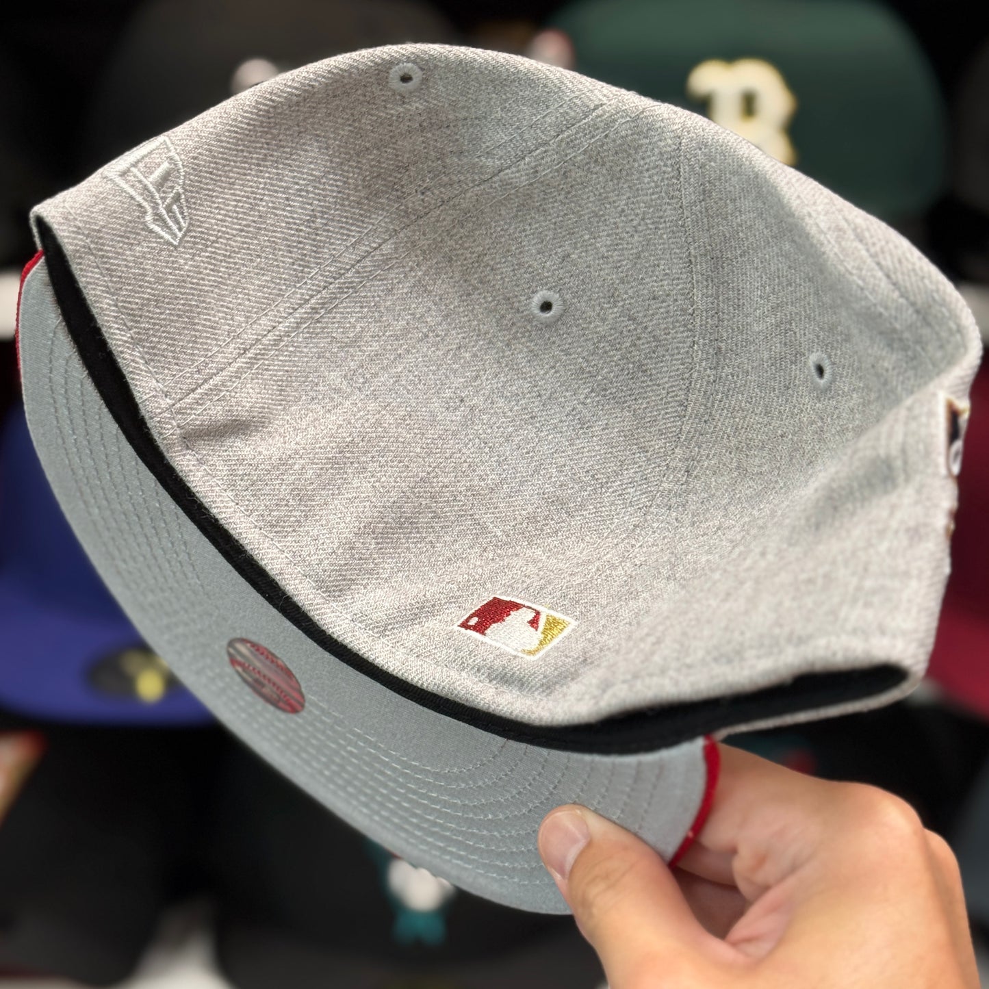 New Era Boston Red Sox '50th Anniversary' 59FIFTY Fitted Hat | Silver/Red