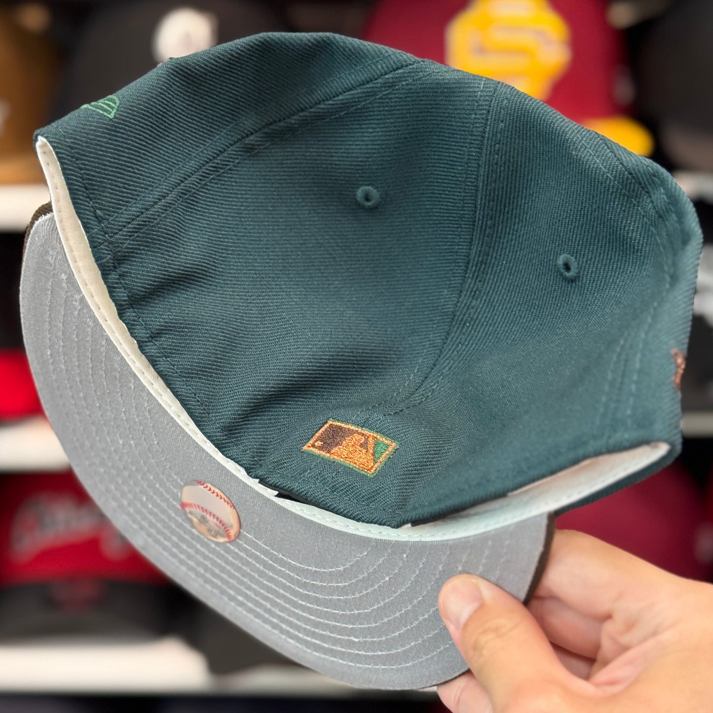 New Era Oakland Athletics '40th Anniversary' 59FIFTY Fitted Hat | Green/Brown