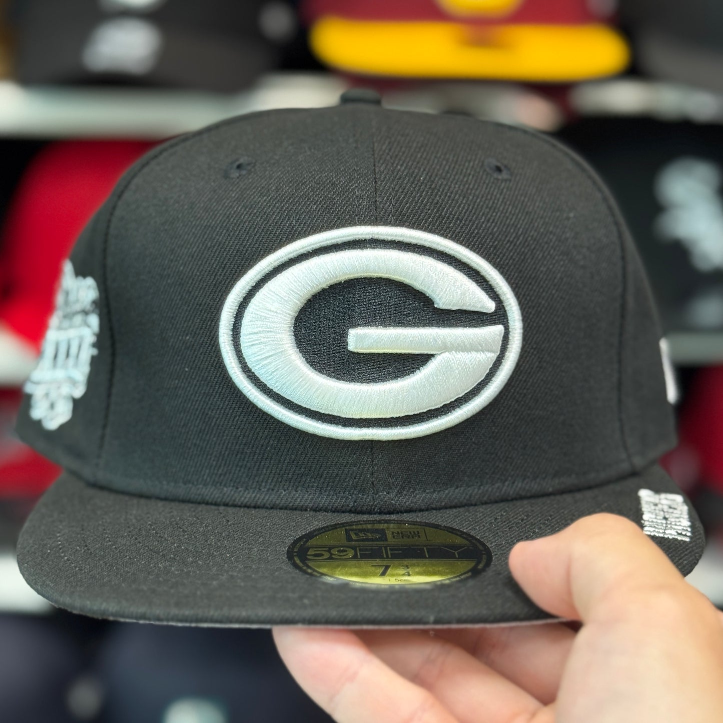 New Era Green Bay Packers 'Super Bowl XXXl" 59FIFTY Fitted Hat | Black